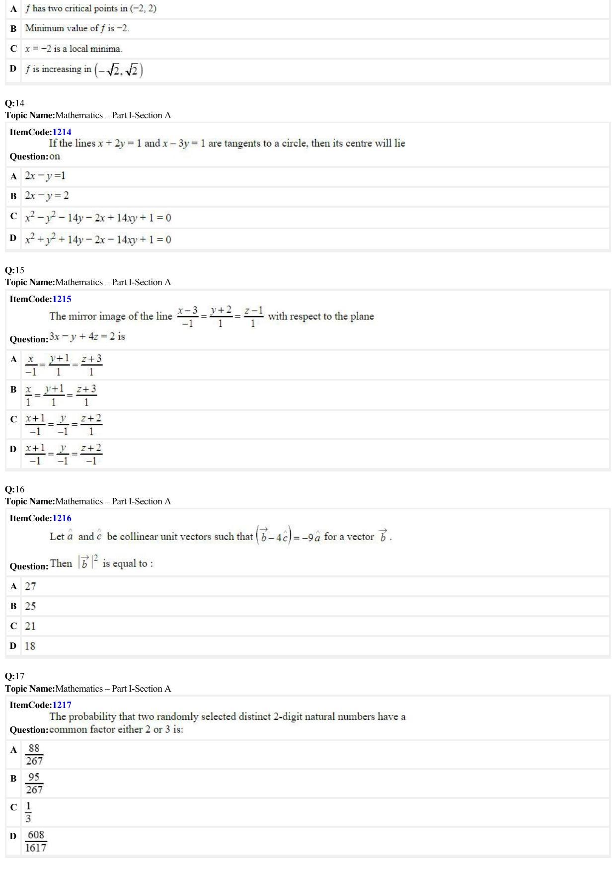 JEE Mains 2022: B Arch & B Planning English (Shift 2) 23-06-2022 Question Paper - Page 4