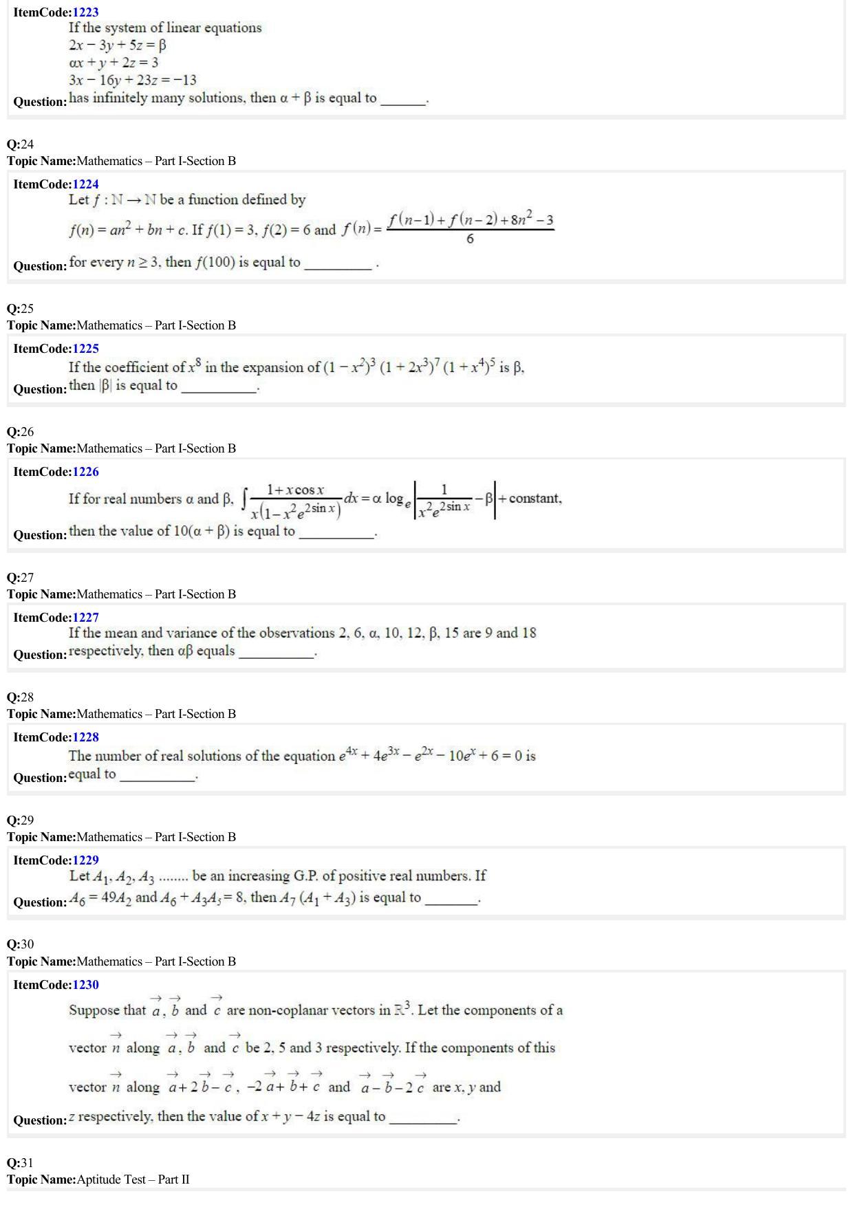 JEE Mains 2022: B Arch & B Planning English (Shift 2) 23-06-2022 Question Paper - Page 6