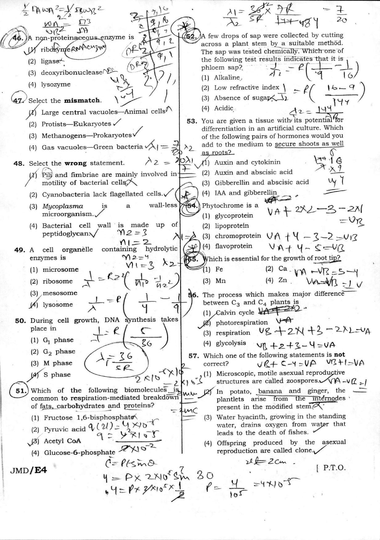 NEET Code ZZ 2016 Question Paper - Page 8