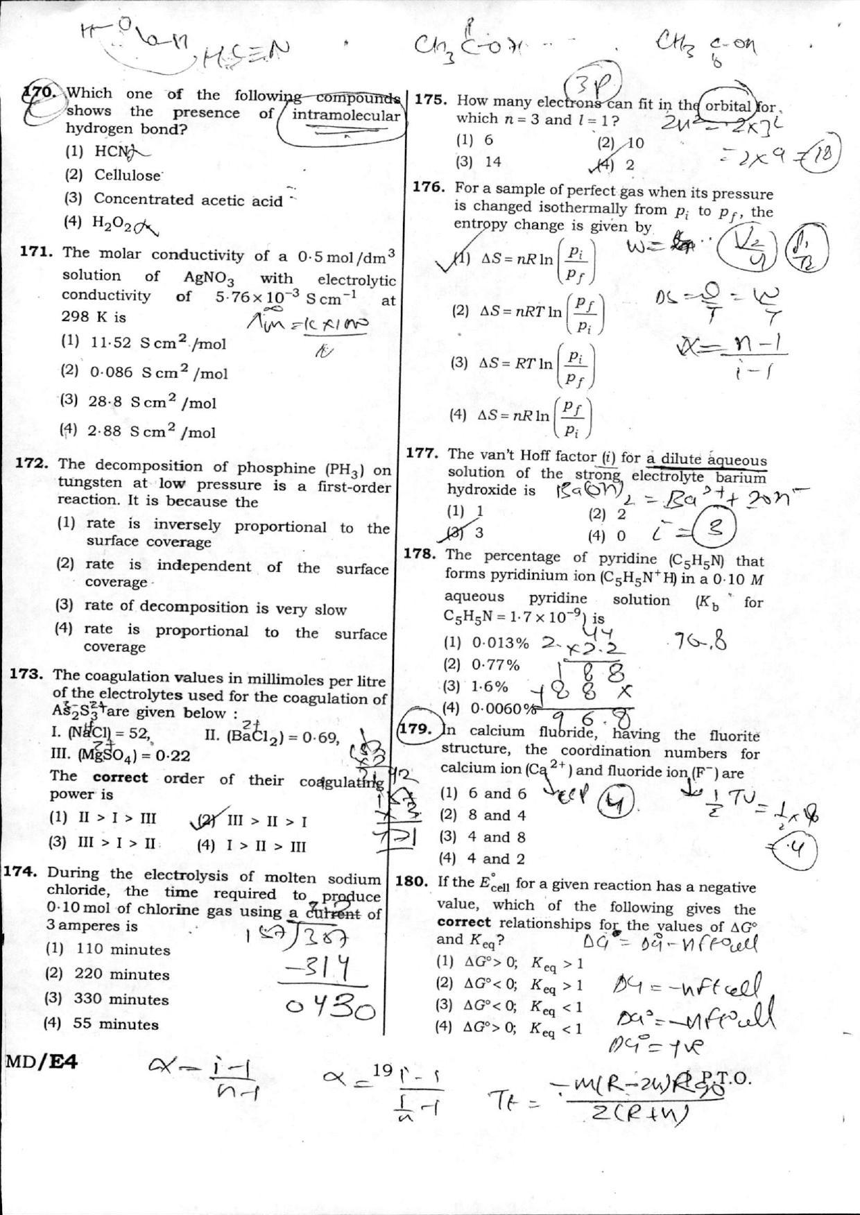 NEET Code ZZ 2016 Question Paper - Page 20