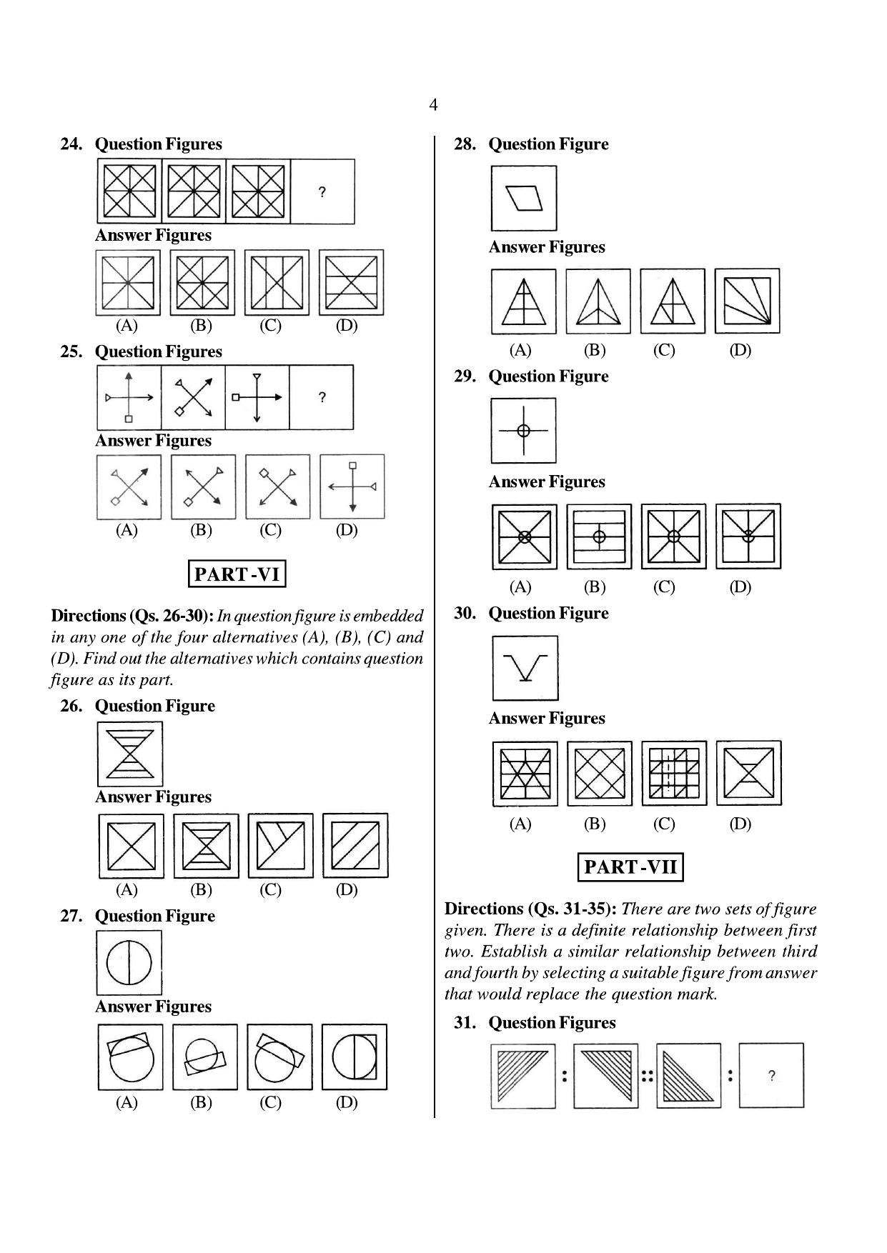 JNVST Class 6 2014 Question Paper with Solutions - Page 4