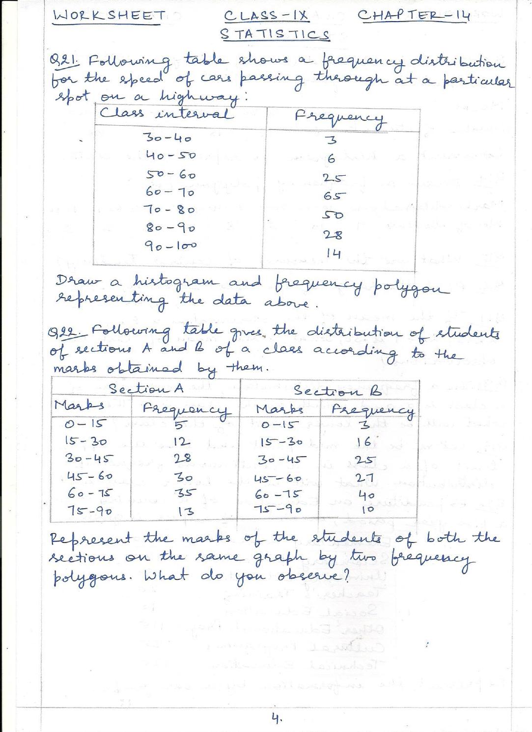 CBSE Worksheets for Class 9 Mathematics Circles Assignment 1 - Page 10