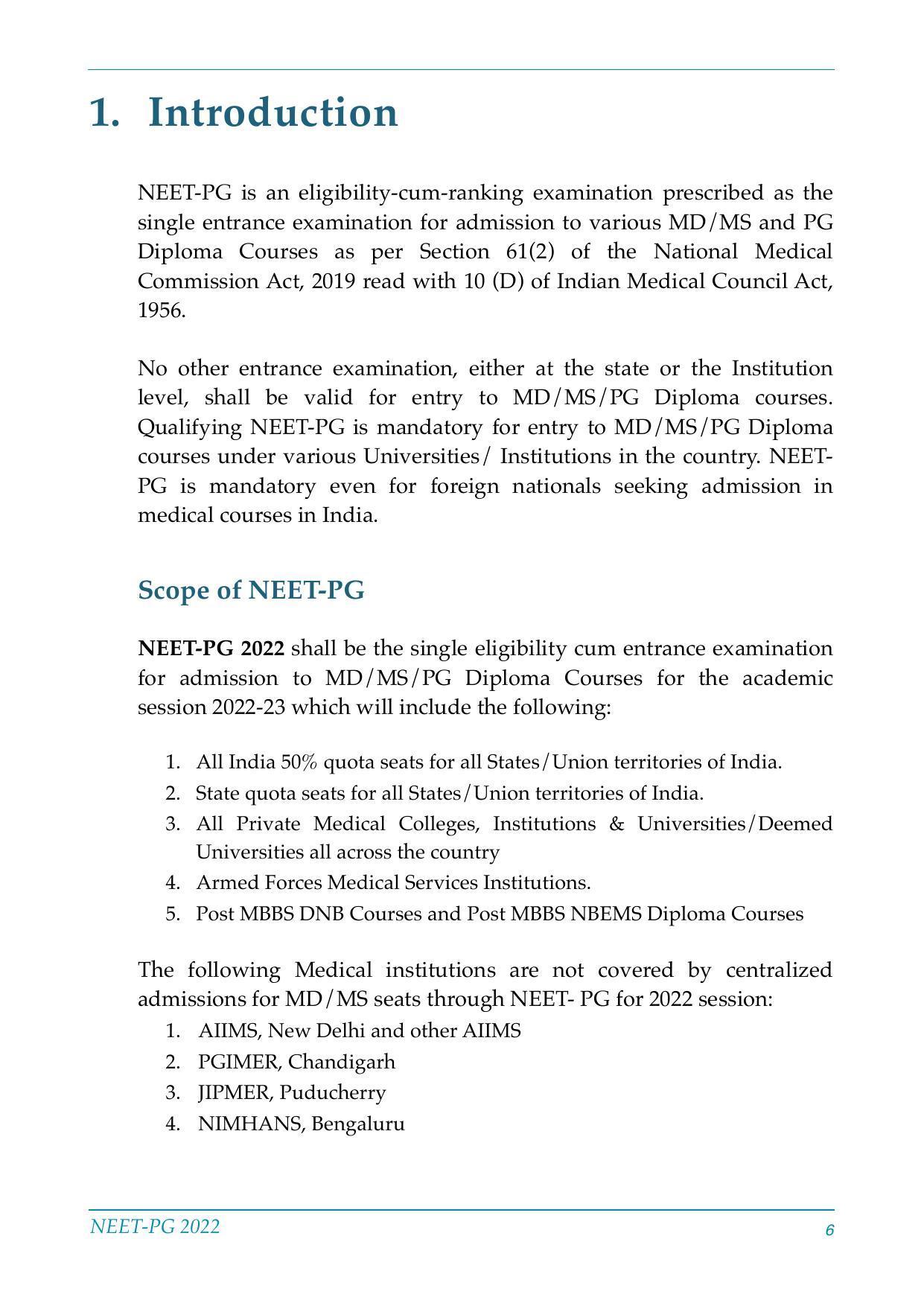 NEET-PG Exam 2022 - Page 6