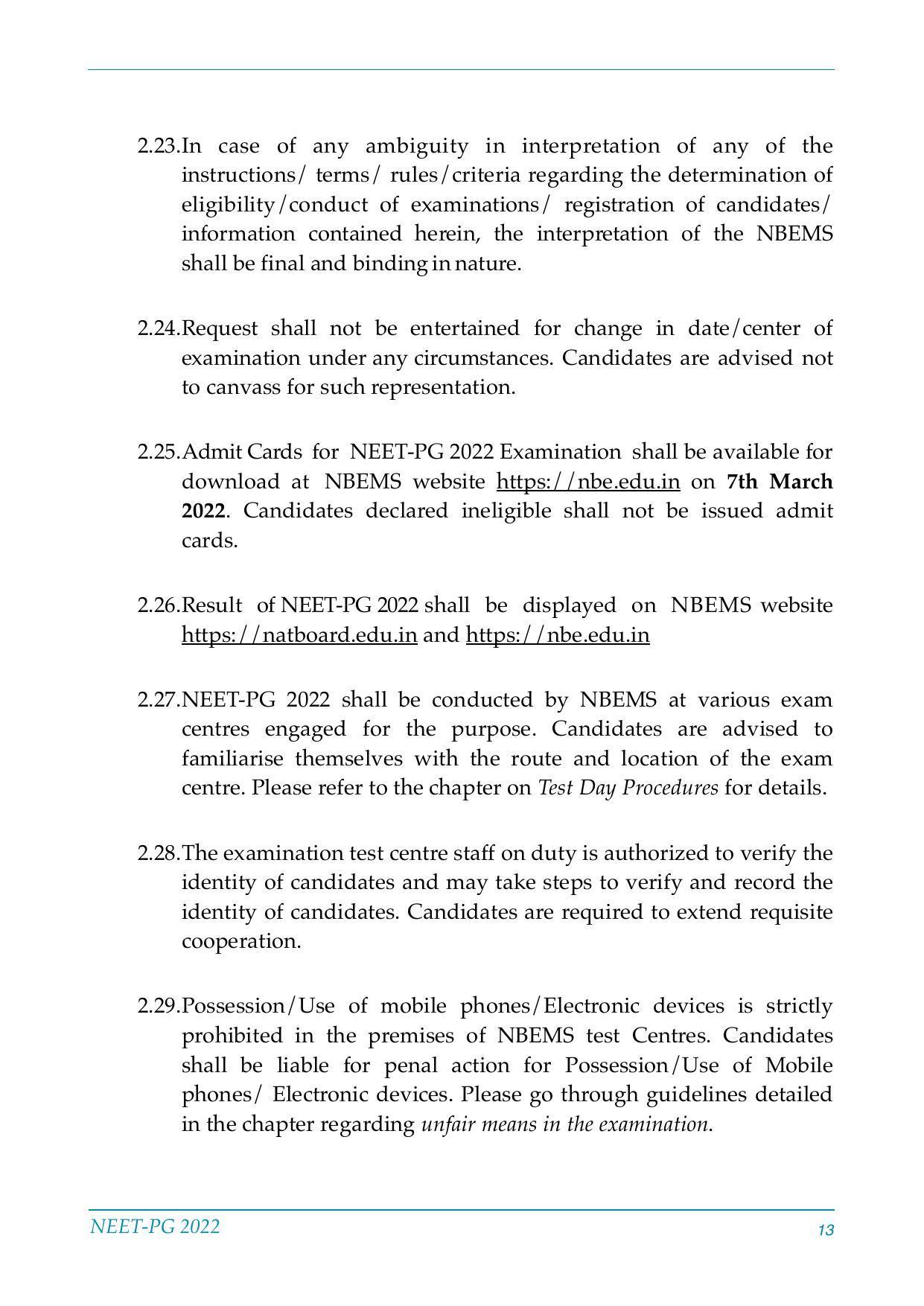 NEET-PG Exam 2022 - Page 13