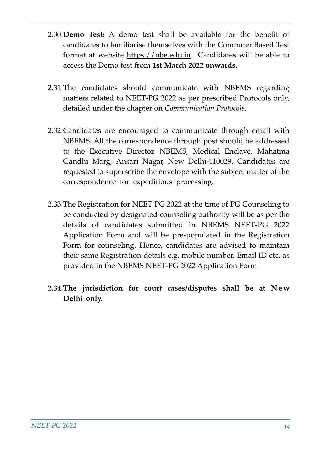 NEET-PG Exam 2022 - Page 14