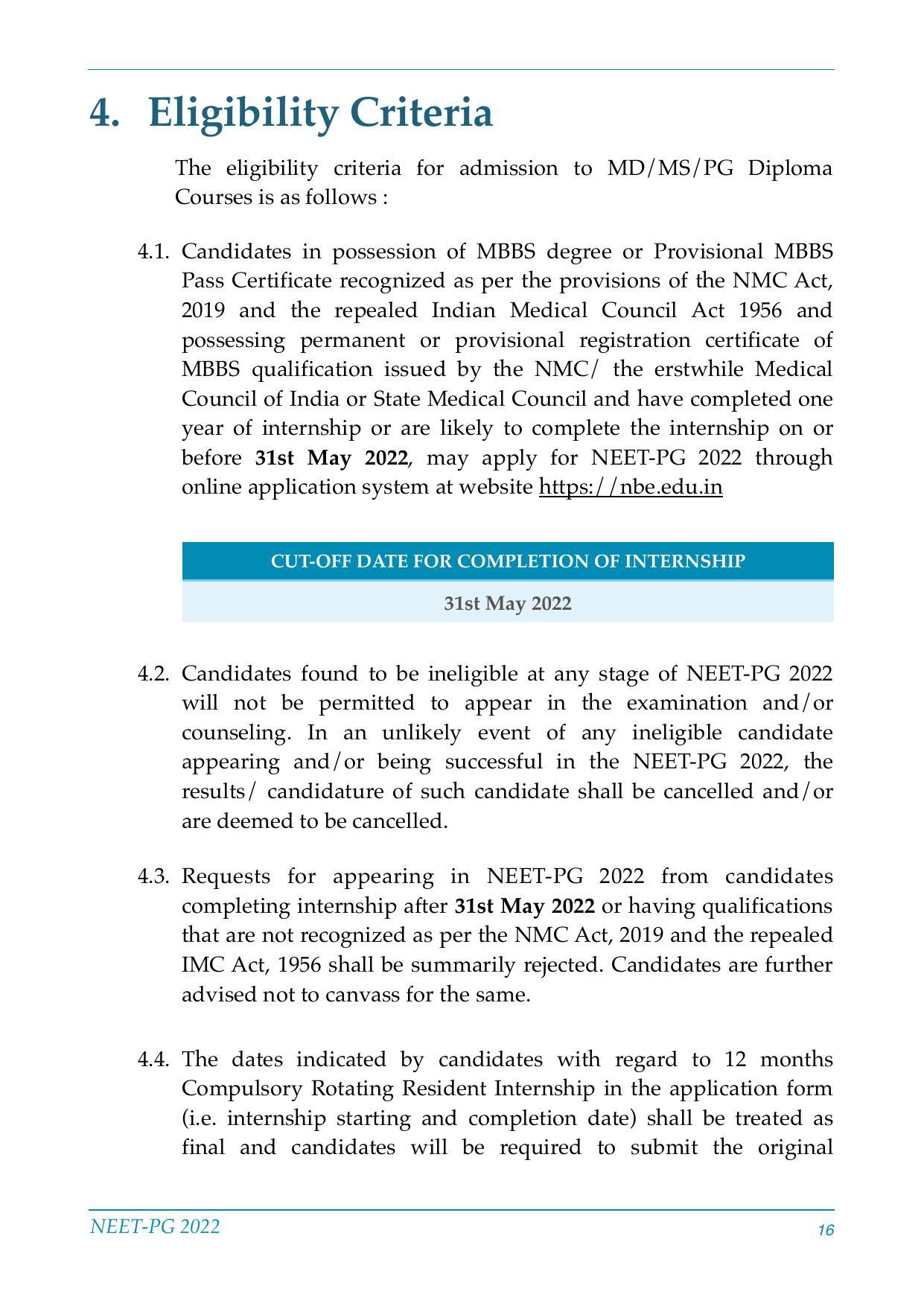 NEET-PG Exam 2022 - Page 16