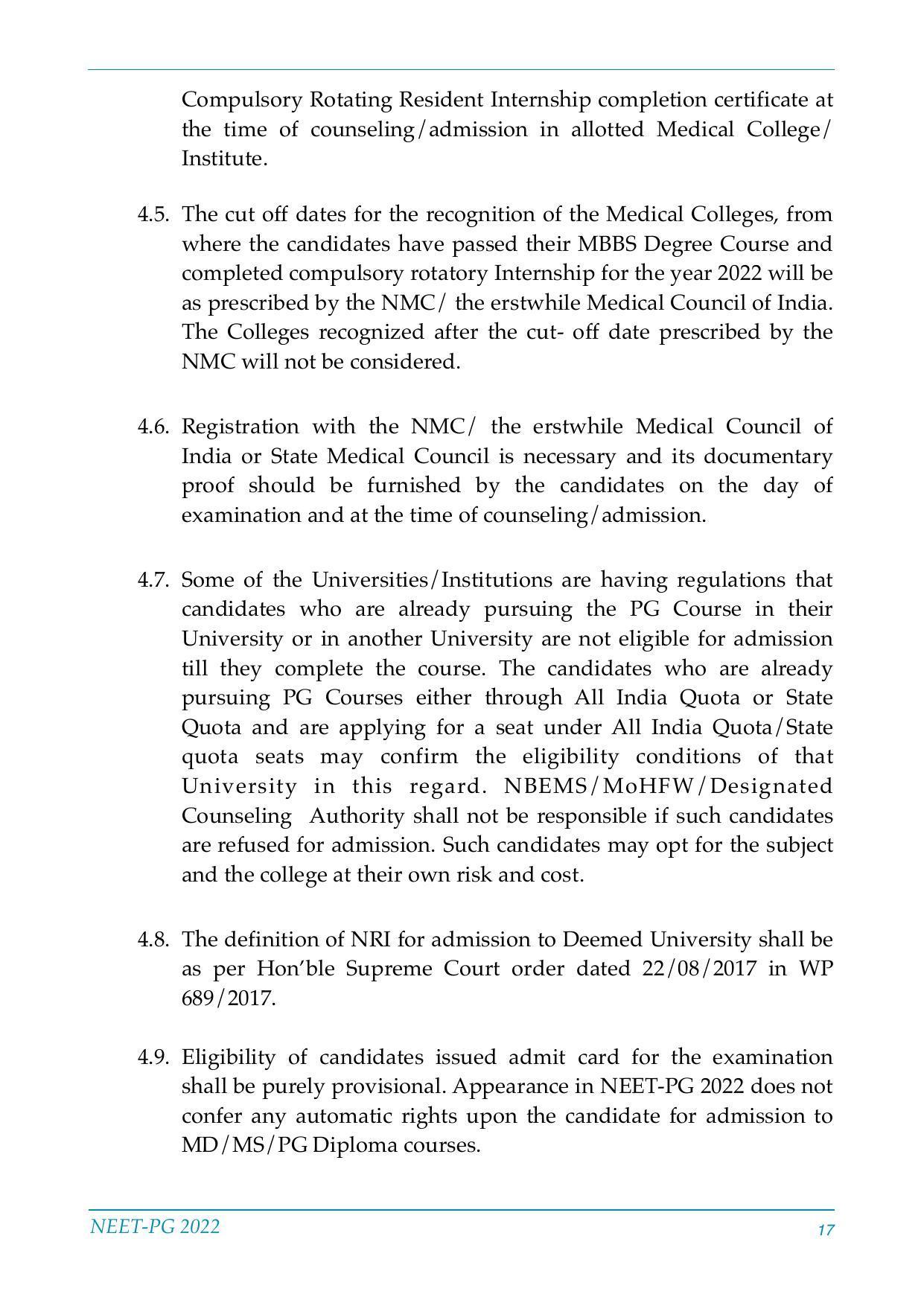 NEET-PG Exam 2022 - Page 17