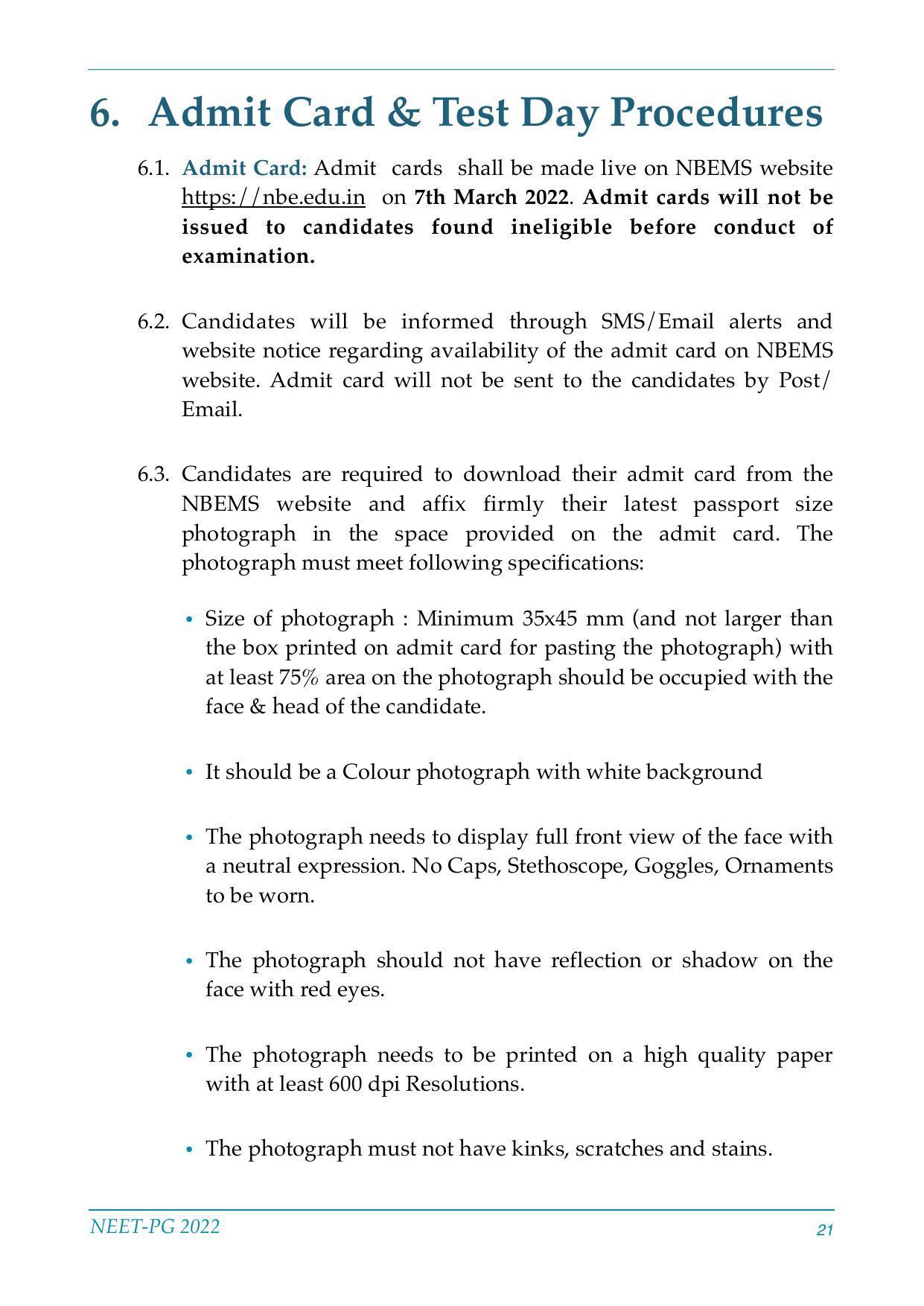 NEET-PG Exam 2022 - Page 21
