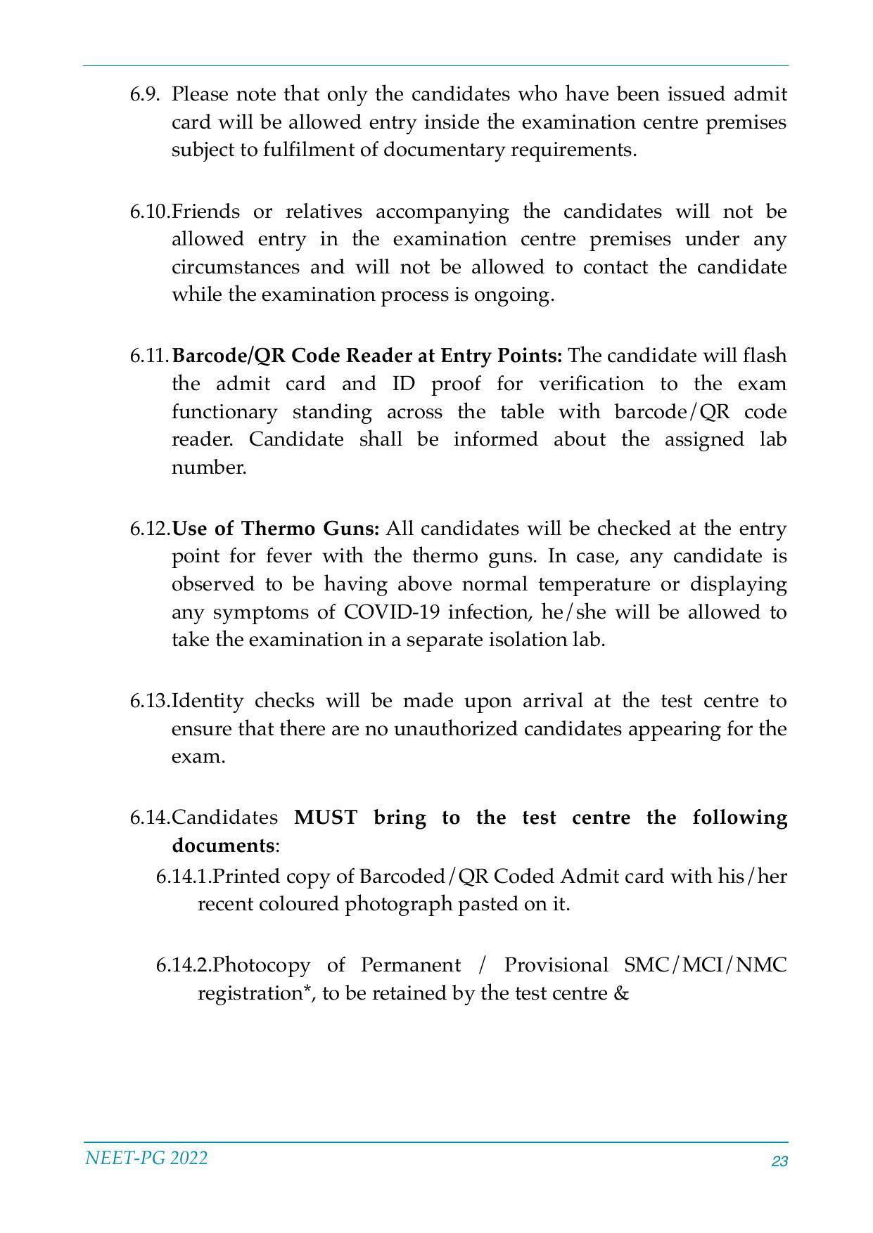 NEET-PG Exam 2022 - Page 23