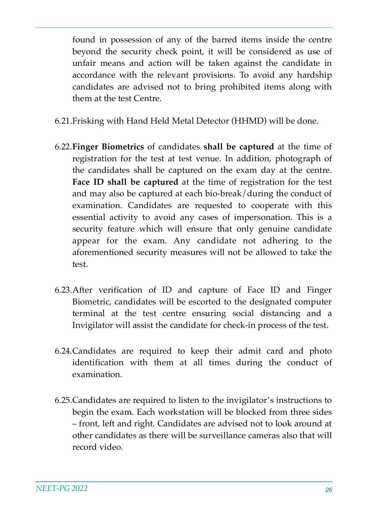 NEET-PG Exam 2022 - Page 26