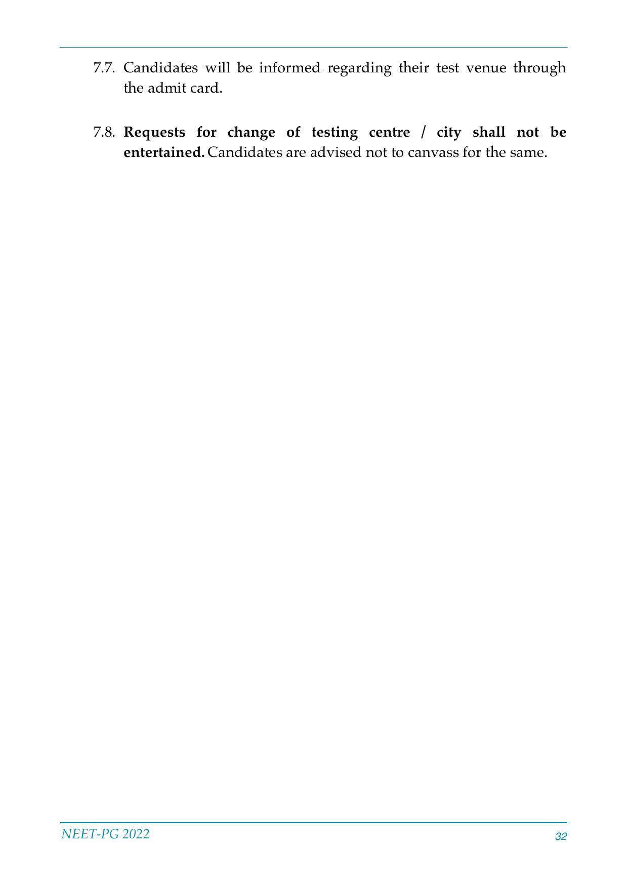 NEET-PG Exam 2022 - Page 32