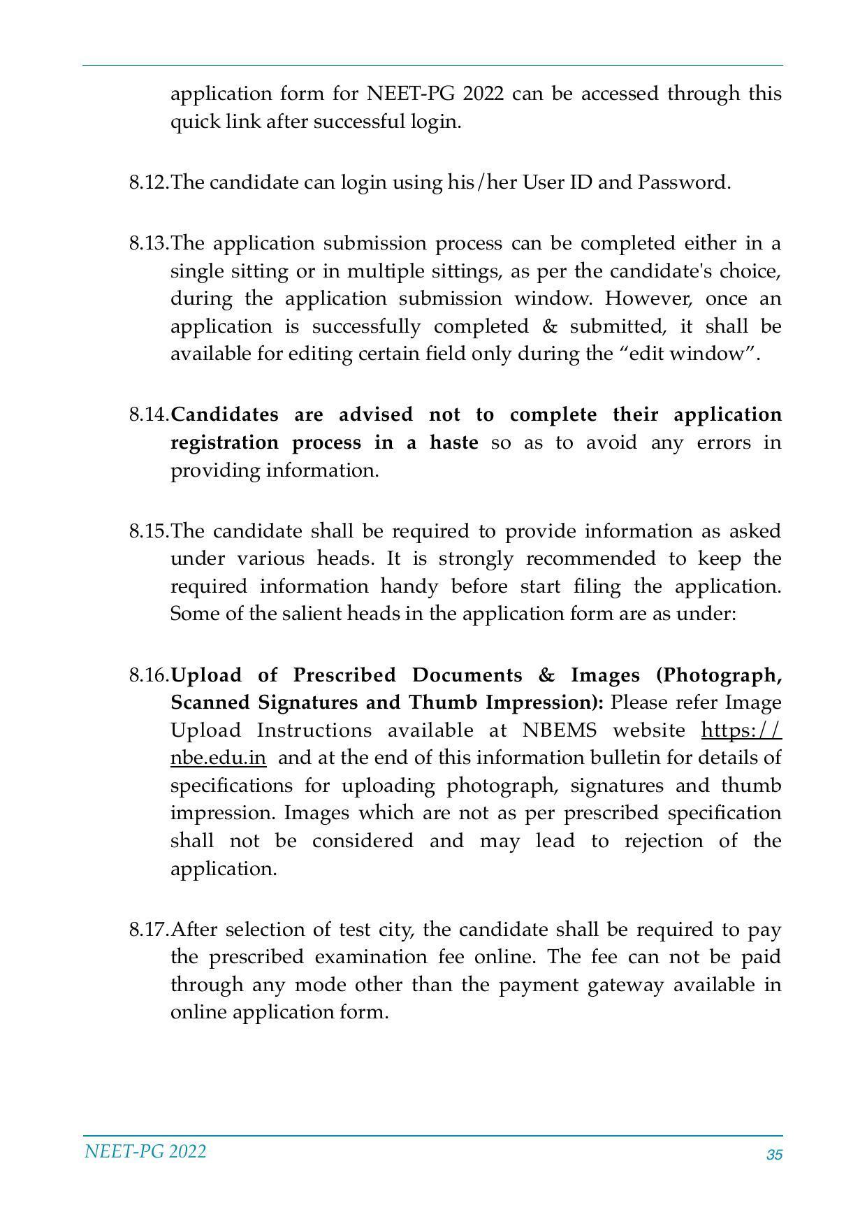 NEET-PG Exam 2022 - Page 35