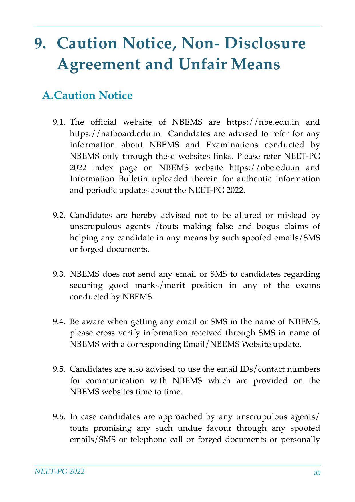 NEET-PG Exam 2022 - Page 39