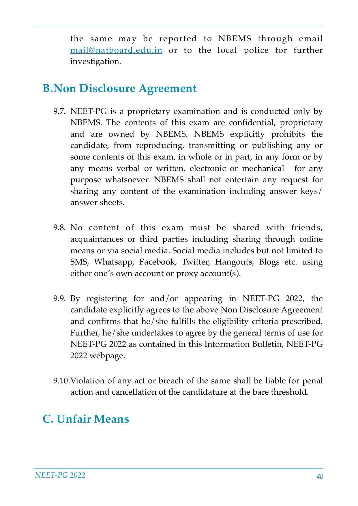 NEET-PG Exam 2022 - Page 40