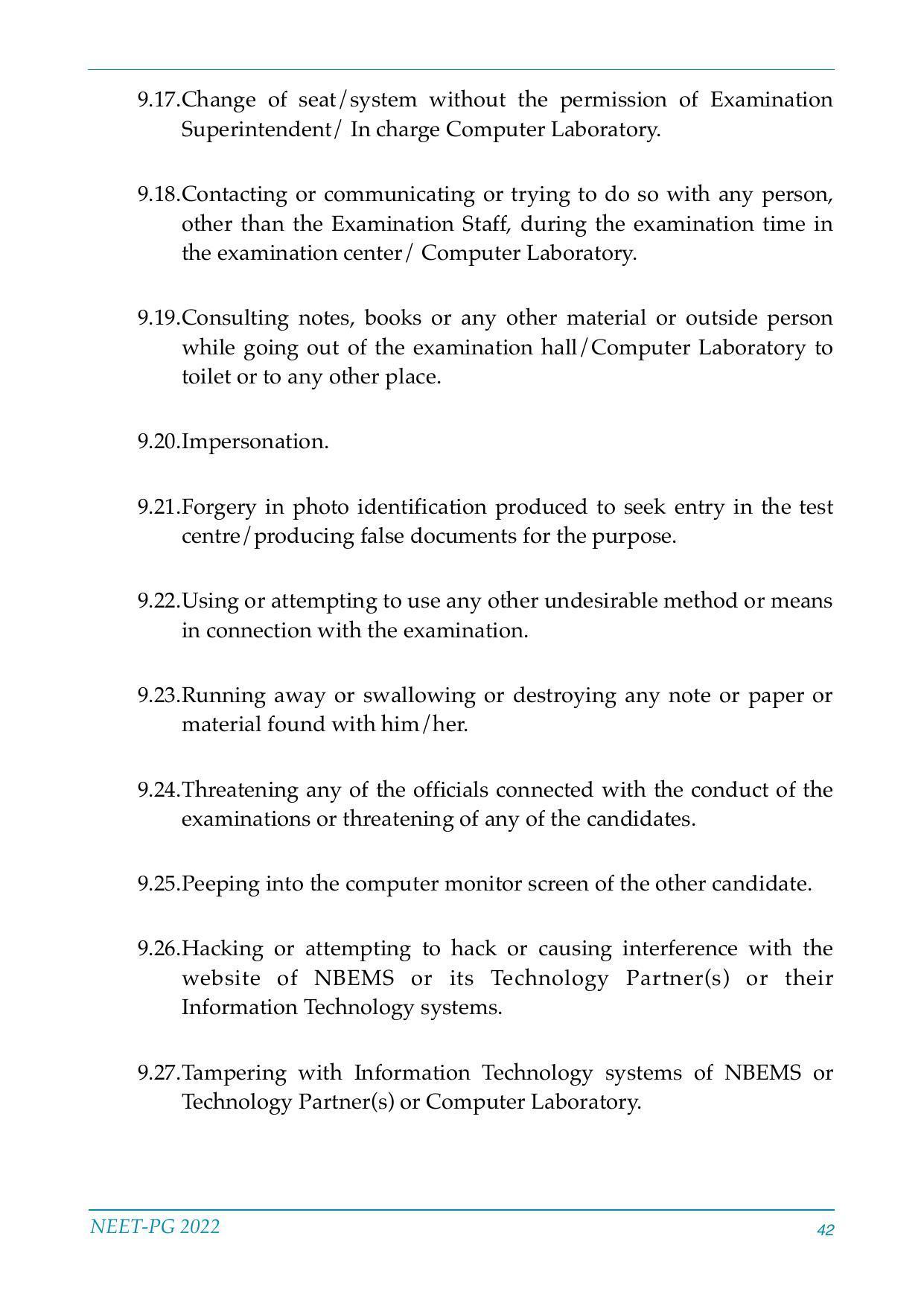 NEET-PG Exam 2022 - Page 42