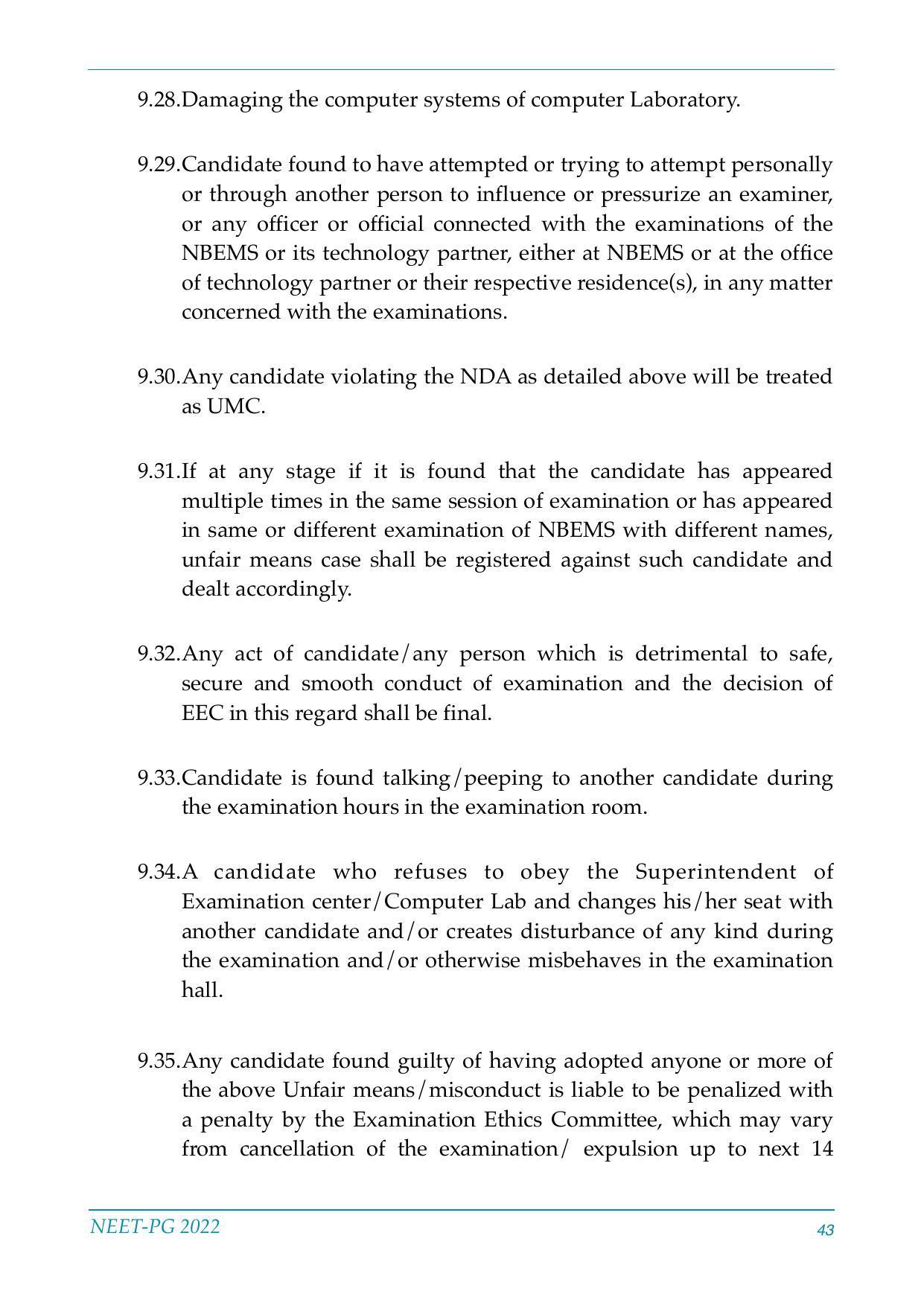 NEET-PG Exam 2022 - Page 43