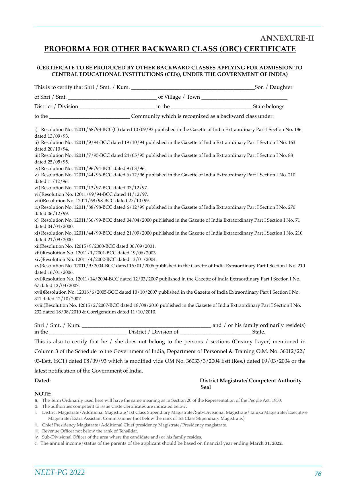 NEET-PG Exam 2022 - Page 76