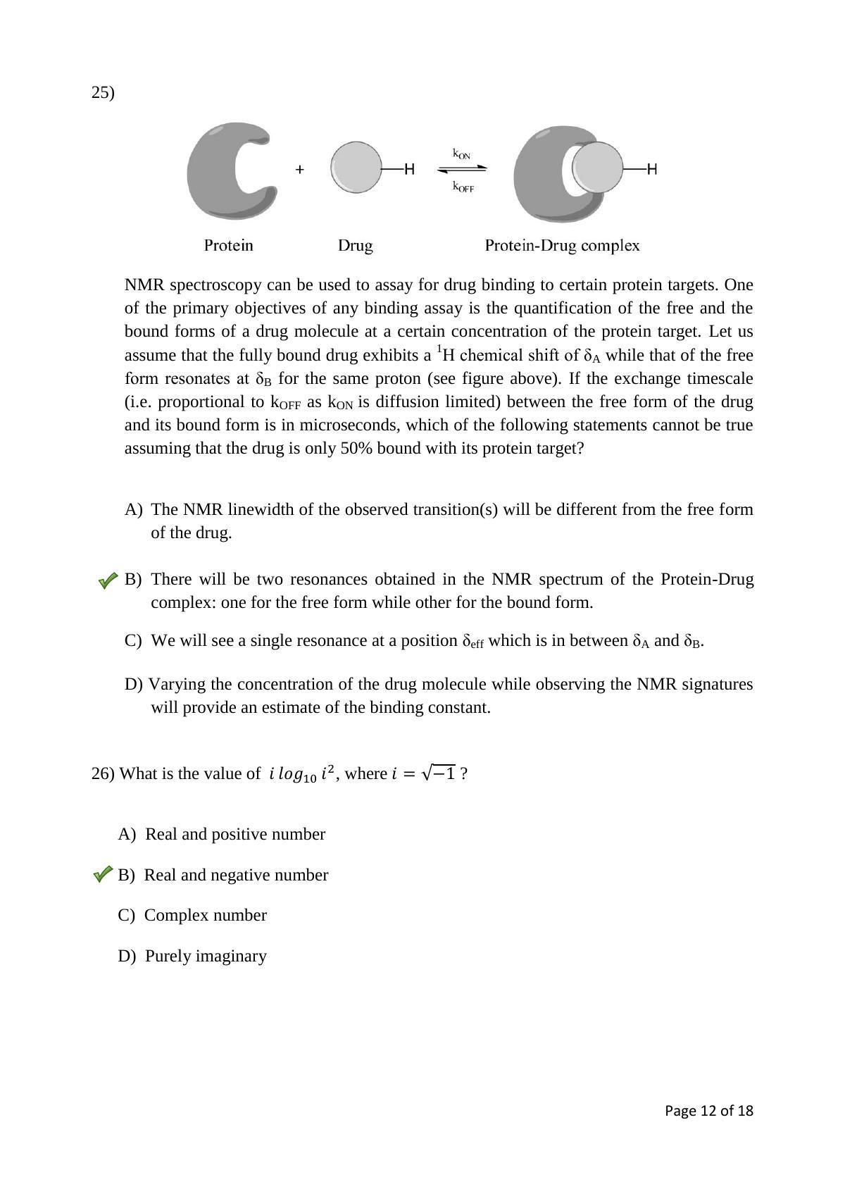 TIFR GS 2017 Chemistry Y Question Paper - Page 12
