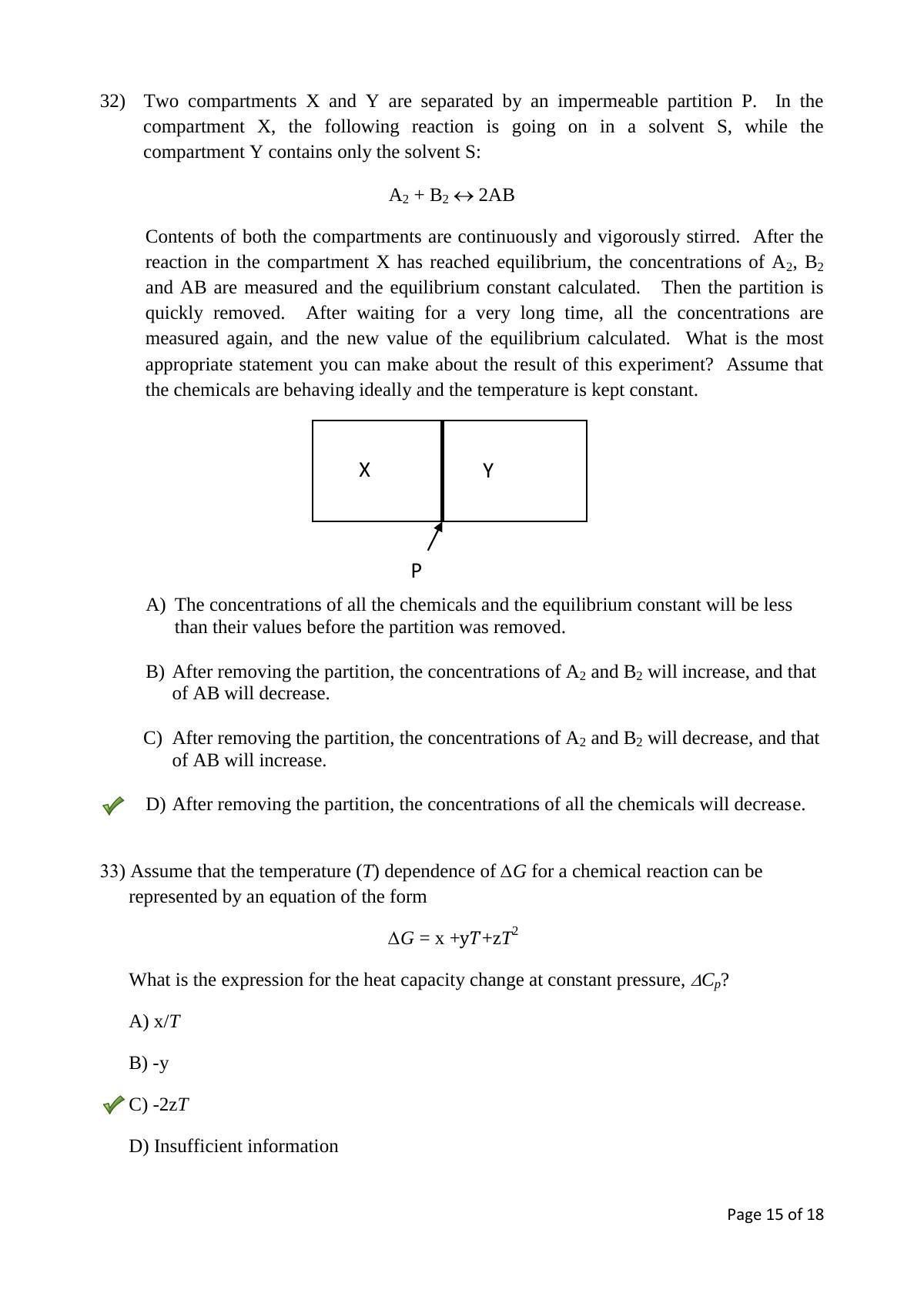 TIFR GS 2017 Chemistry Y Question Paper - Page 15