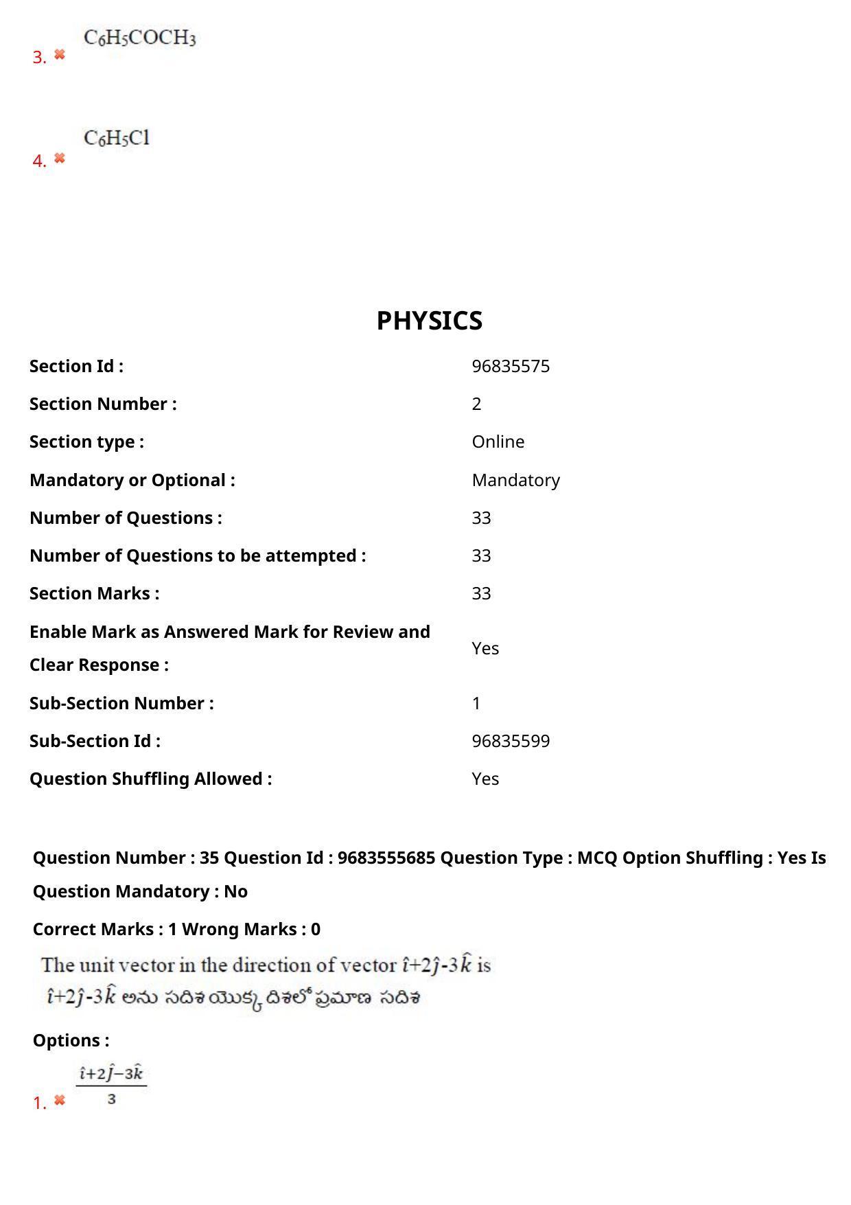 TS CPGET 2021 M.Sc. Chemistry Pharmaceutical Chemistry (5 years Integrated) (Shift 1) Question Paper with Answer Key - Page 24