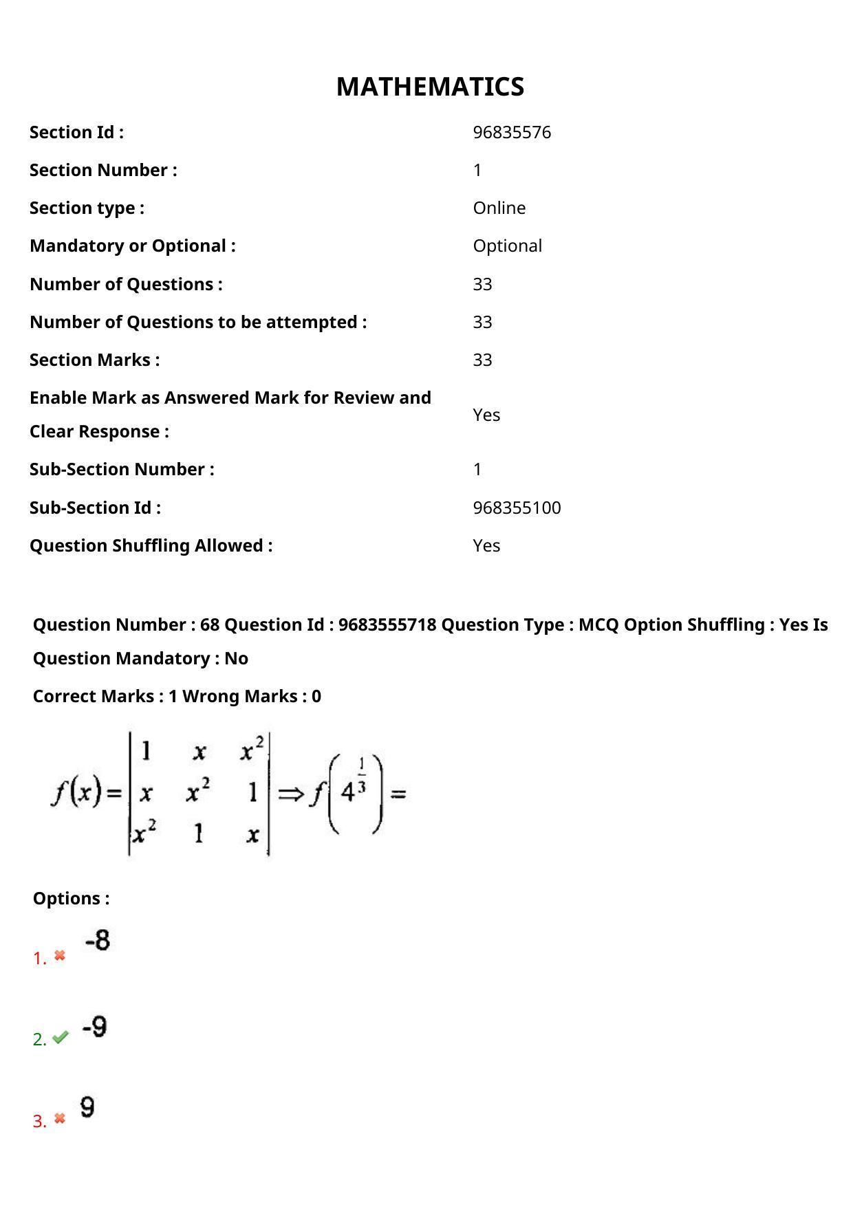 TS CPGET 2021 M.Sc. Chemistry Pharmaceutical Chemistry (5 years Integrated) (Shift 1) Question Paper with Answer Key - Page 46