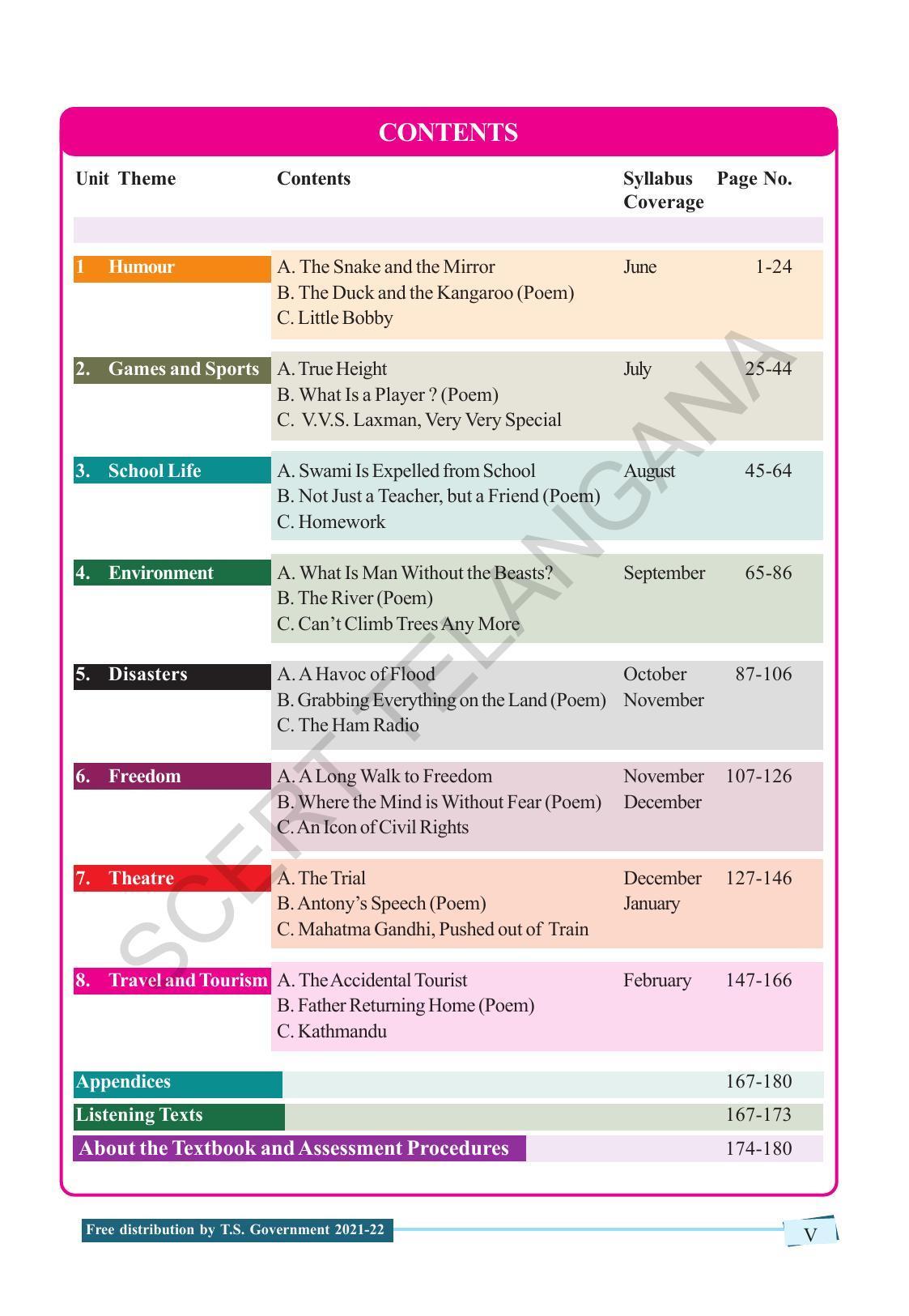 TS SCERT Class 9 English (English Medium) Text Book - Page 7