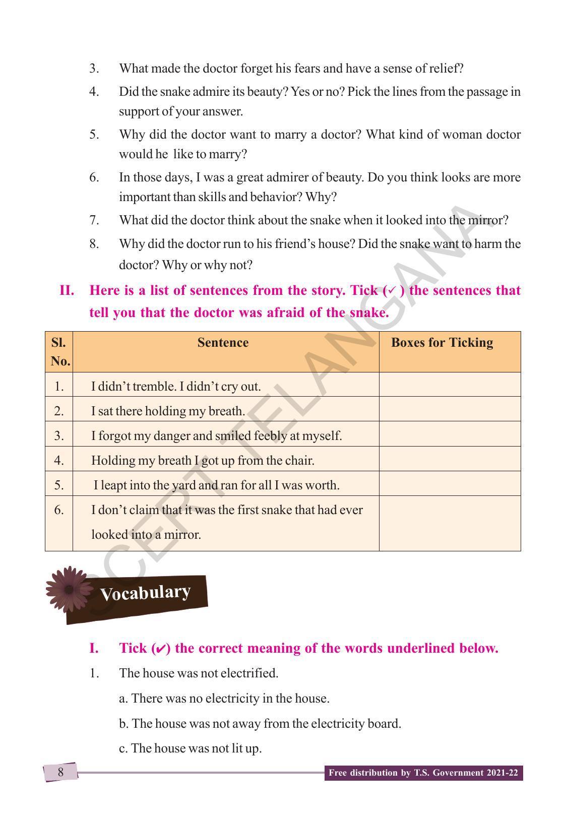 TS SCERT Class 9 English (English Medium) Text Book - Page 18