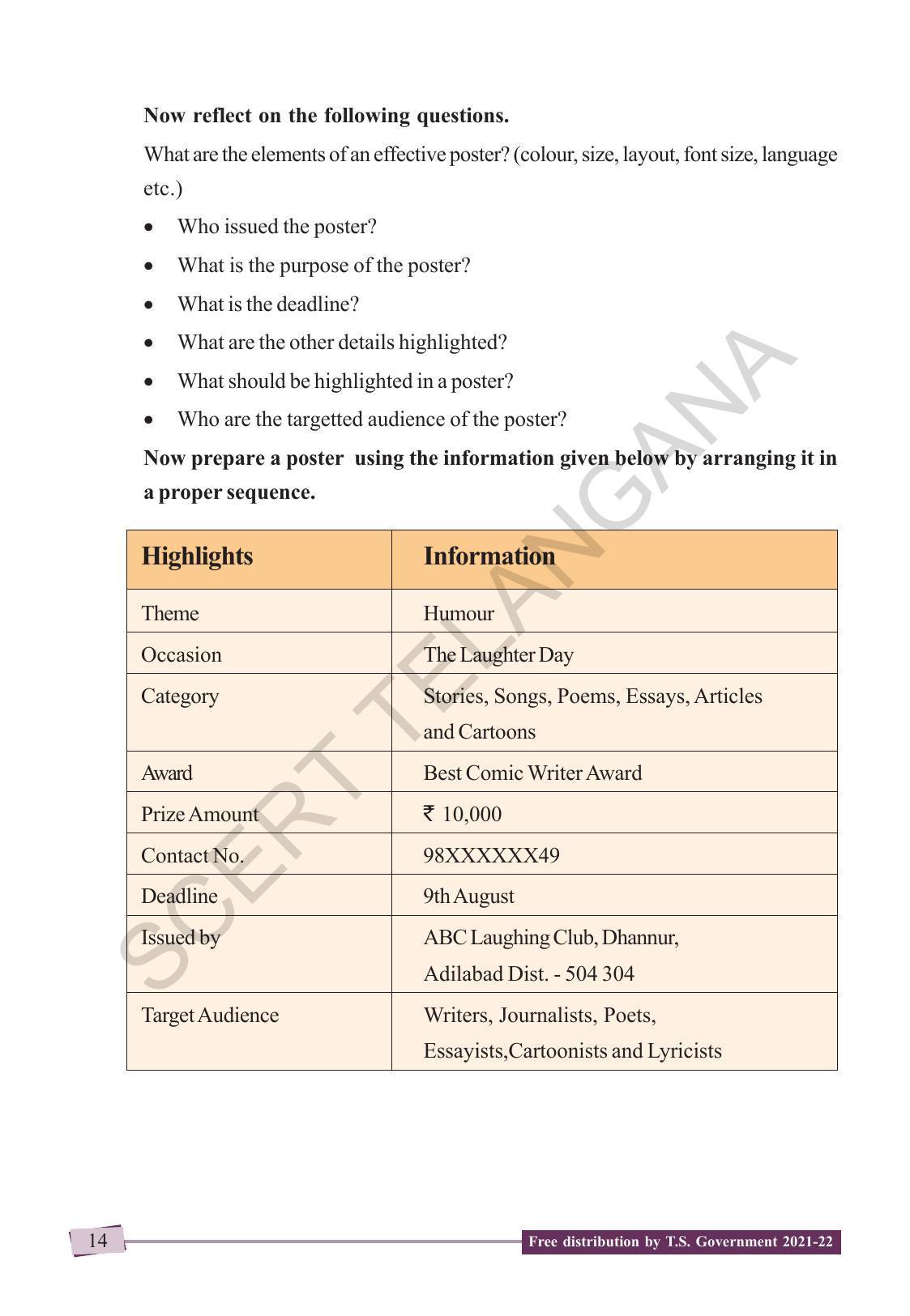 TS SCERT Class 9 English (English Medium) Text Book - Page 24