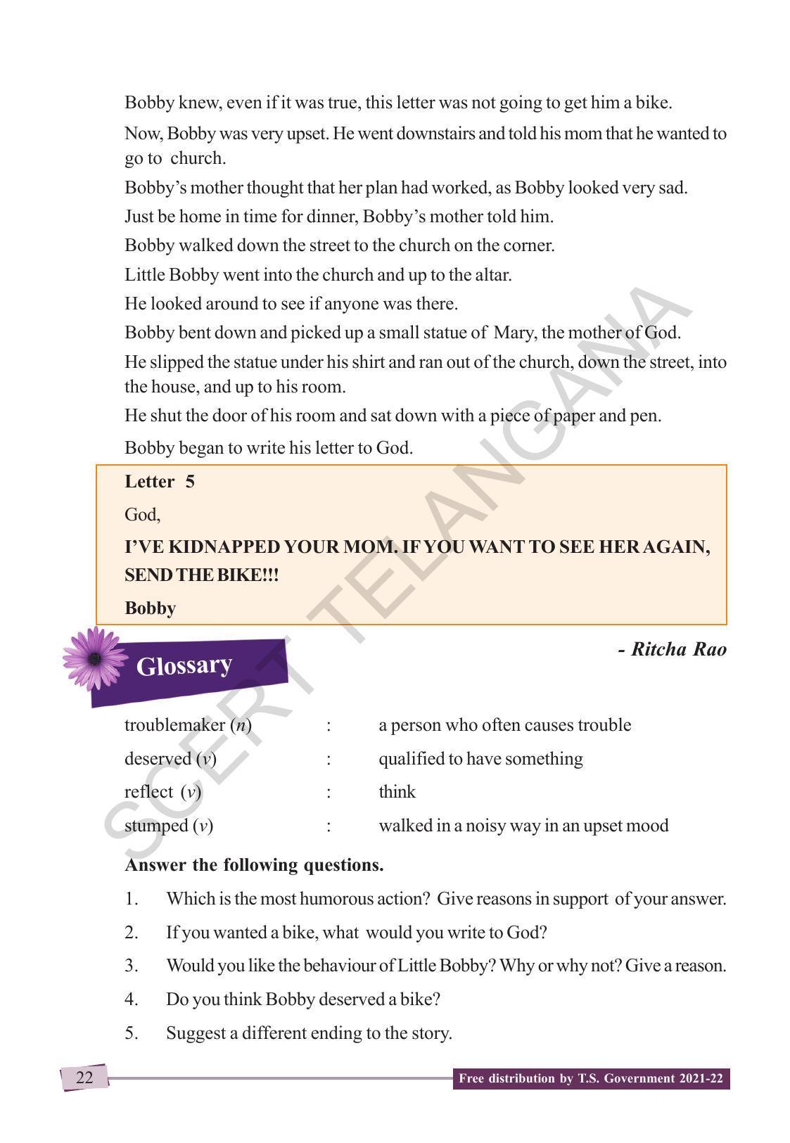 TS SCERT Class 9 English (English Medium) Text Book - Page 32