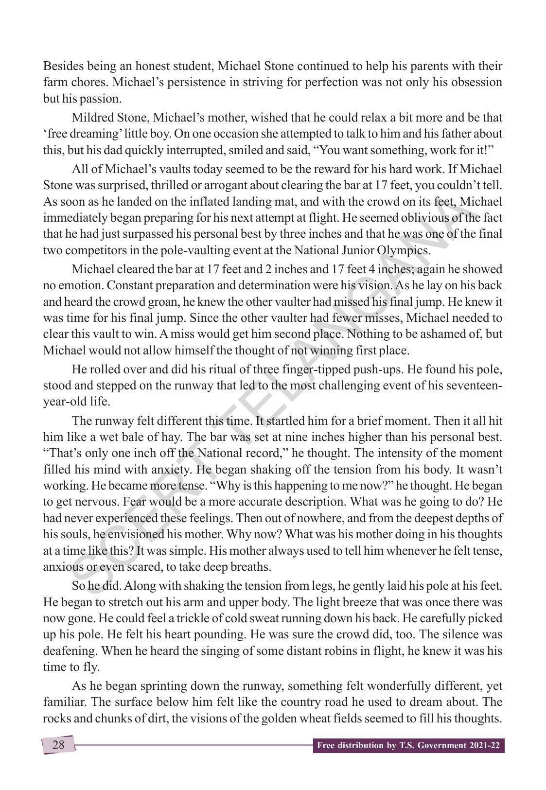 TS SCERT Class 9 English (English Medium) Text Book - Page 38