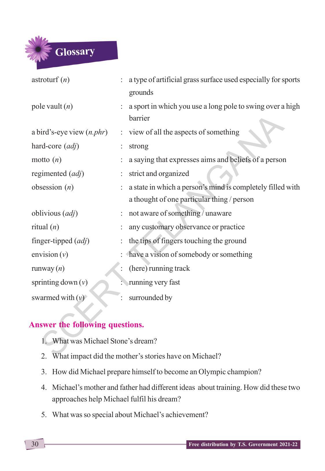 TS SCERT Class 9 English (English Medium) Text Book - Page 40