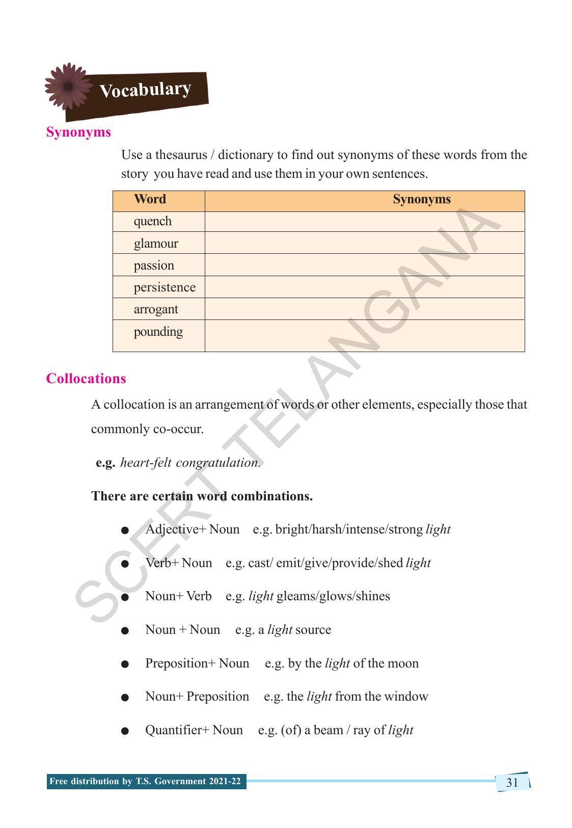 TS SCERT Class 9 English (English Medium) Text Book - Page 41