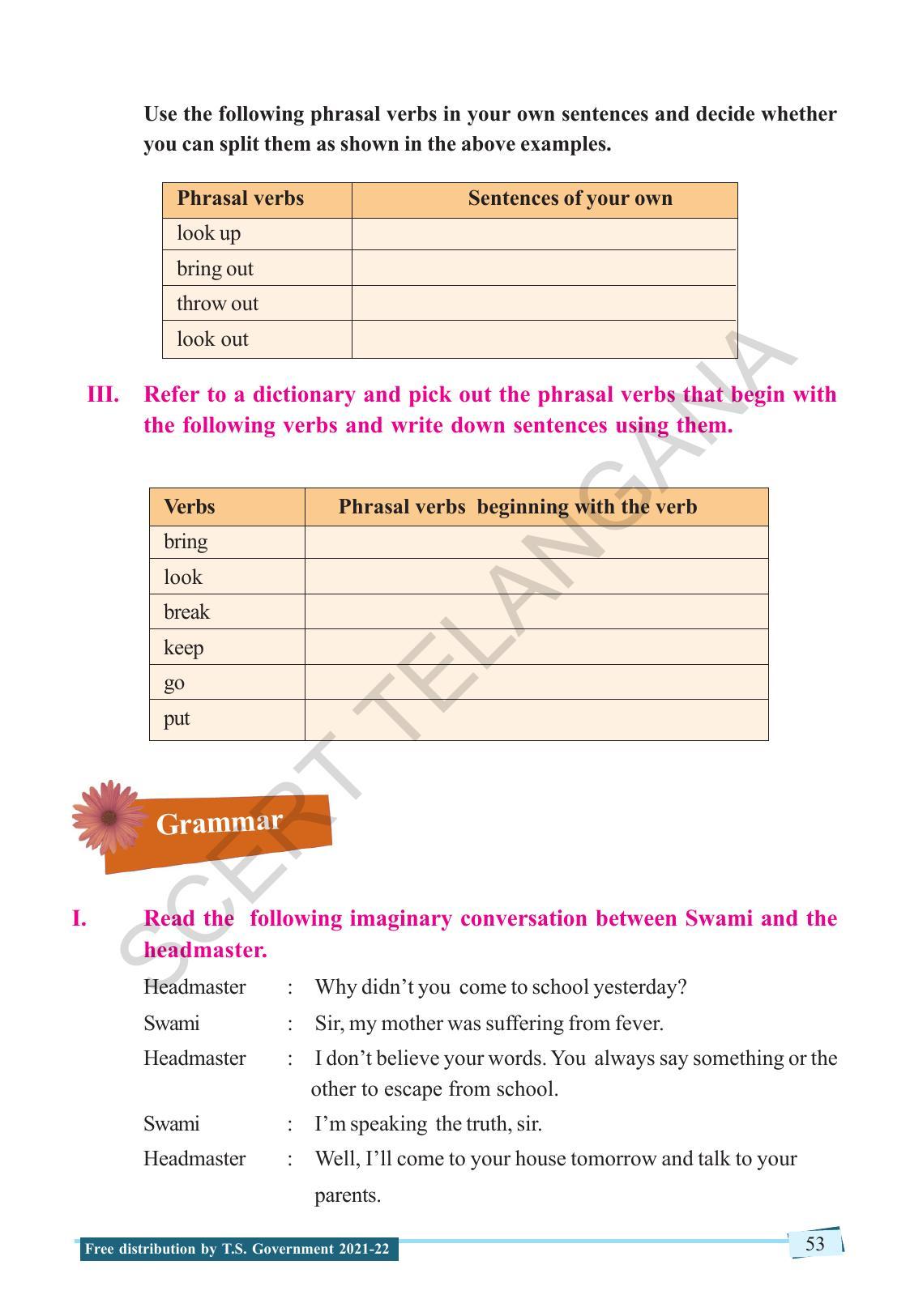 TS SCERT Class 9 English (English Medium) Text Book - Page 63