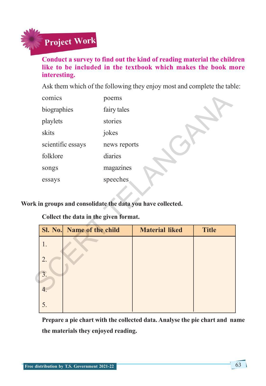TS SCERT Class 9 English (English Medium) Text Book - Page 73