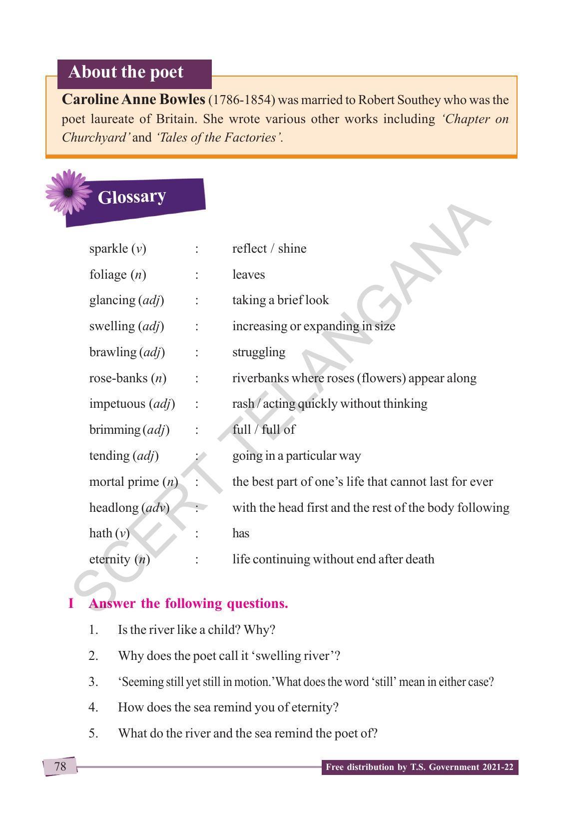 TS SCERT Class 9 English (English Medium) Text Book - Page 88