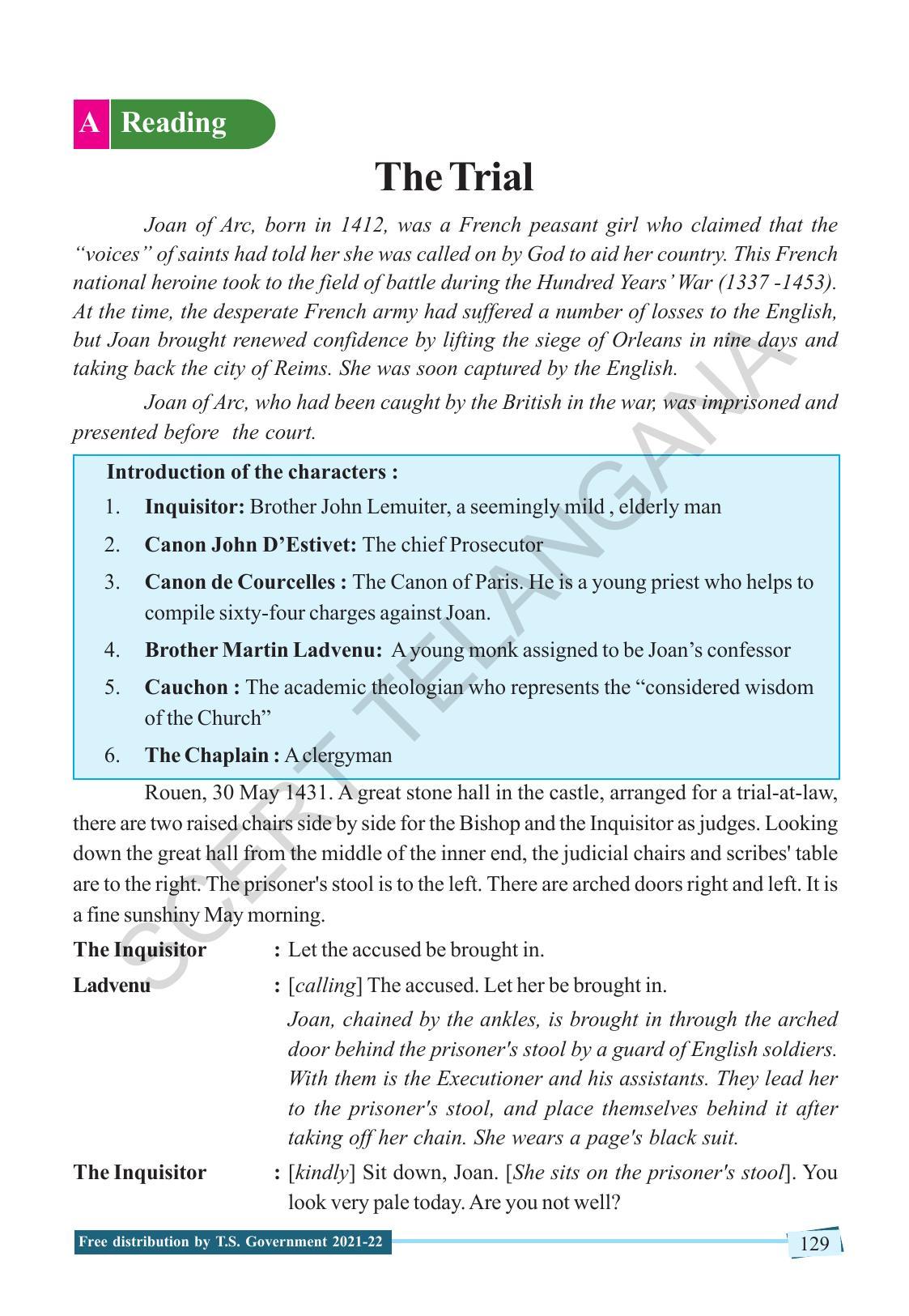 TS SCERT Class 9 English (English Medium) Text Book - Page 139