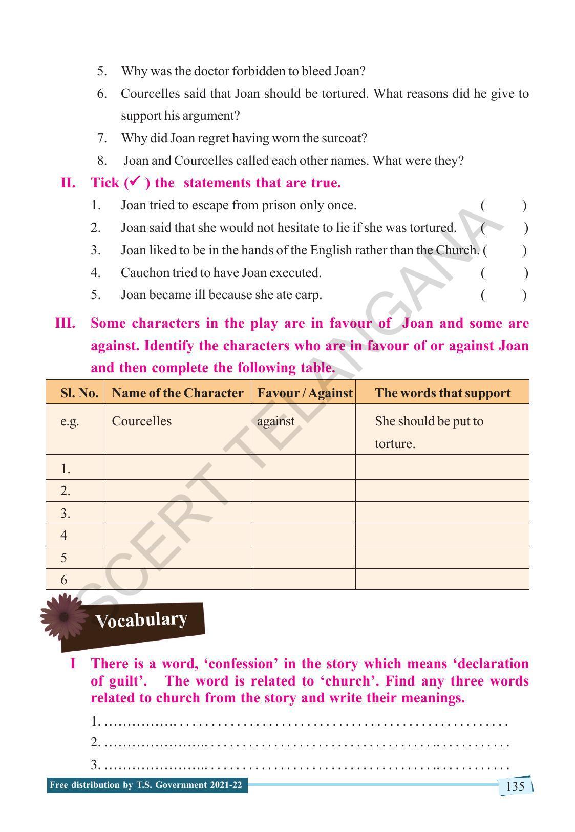 TS SCERT Class 9 English (English Medium) Text Book - Page 145