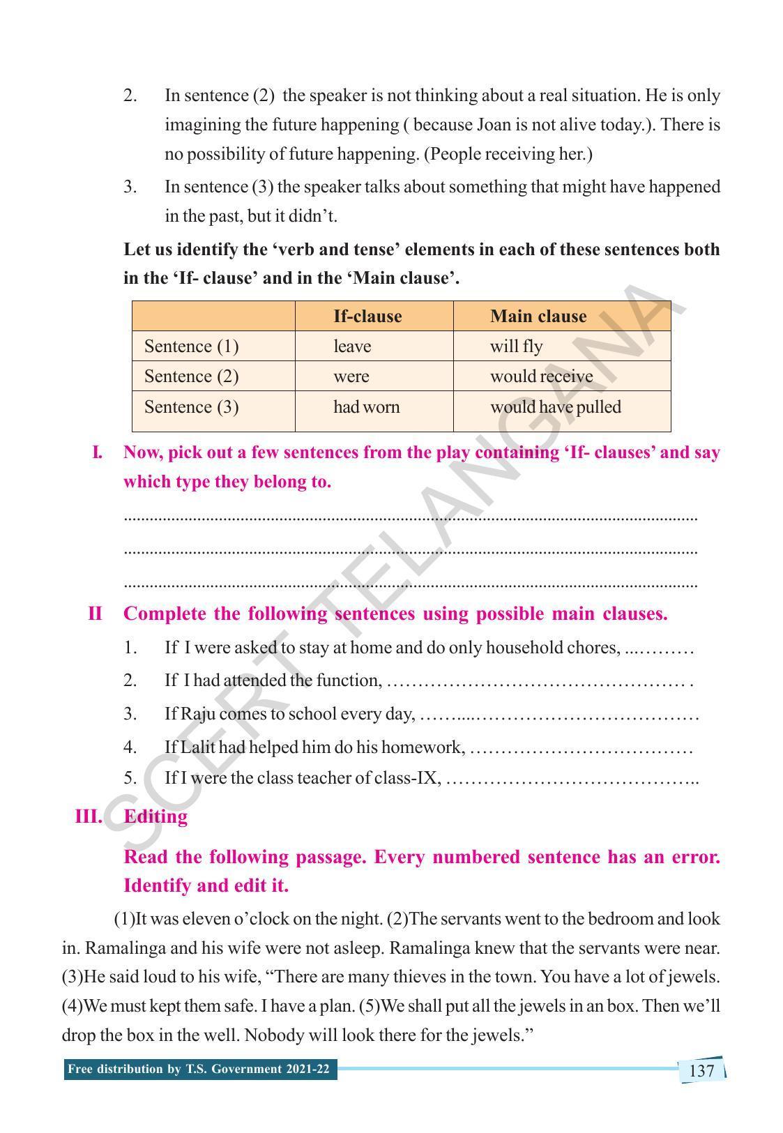 TS SCERT Class 9 English (English Medium) Text Book - Page 147