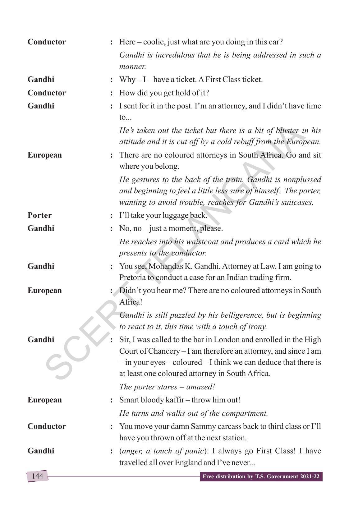 TS SCERT Class 9 English (English Medium) Text Book - Page 154