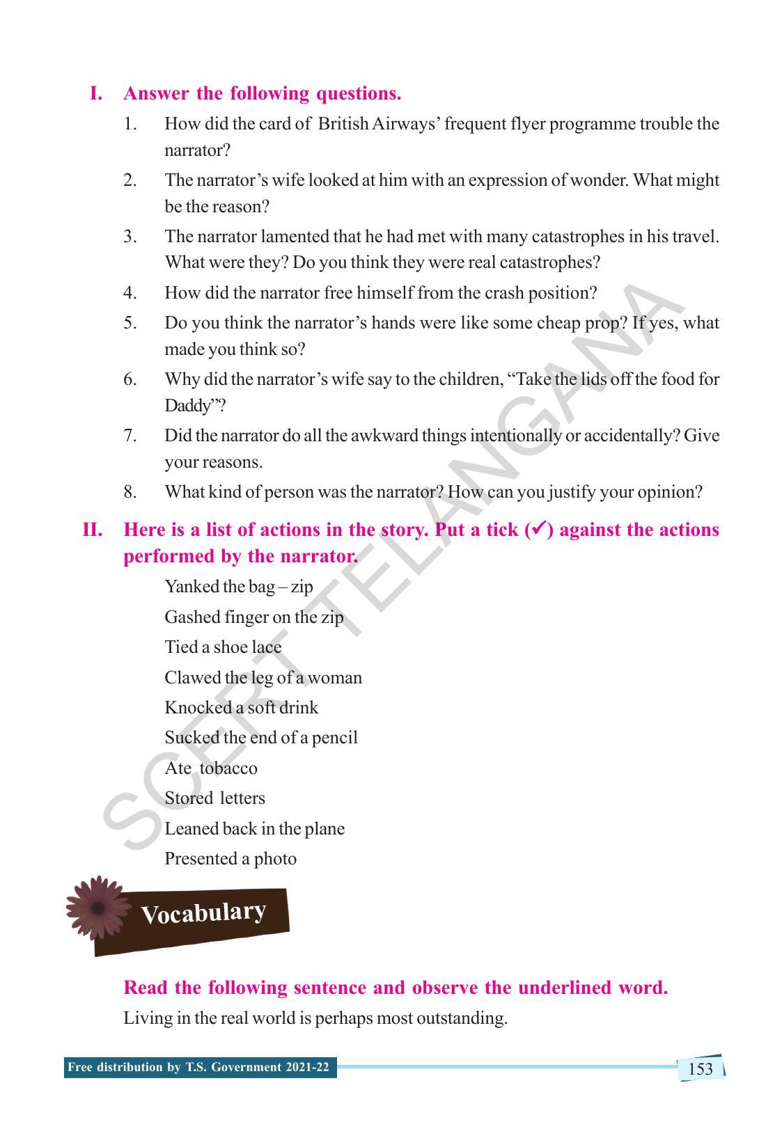 TS SCERT Class 9 English (English Medium) Text Book - Page 163