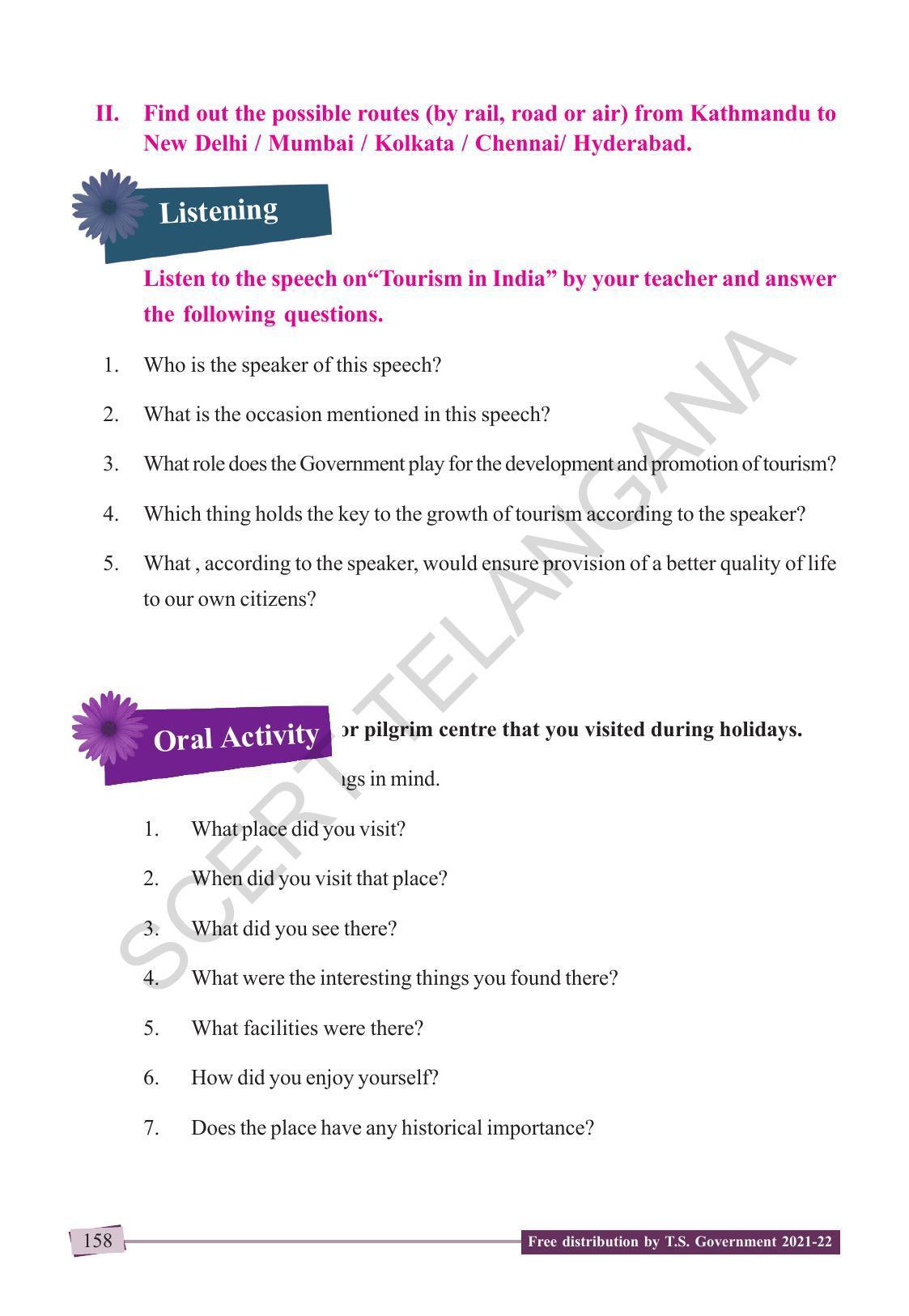 TS SCERT Class 9 English (English Medium) Text Book - Page 168