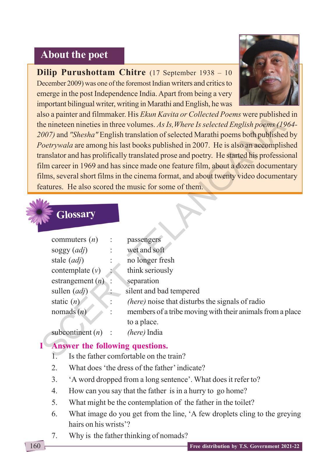 TS SCERT Class 9 English (English Medium) Text Book - Page 170