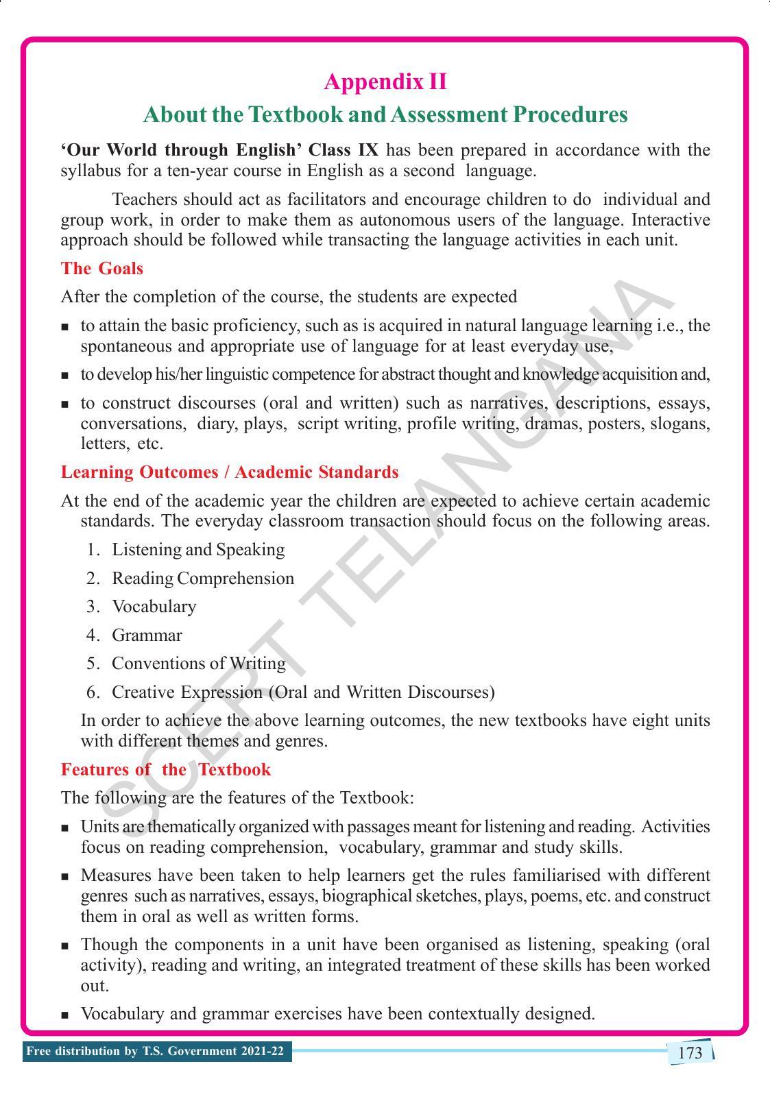 TS SCERT Class 9 English (English Medium) Text Book - Page 183