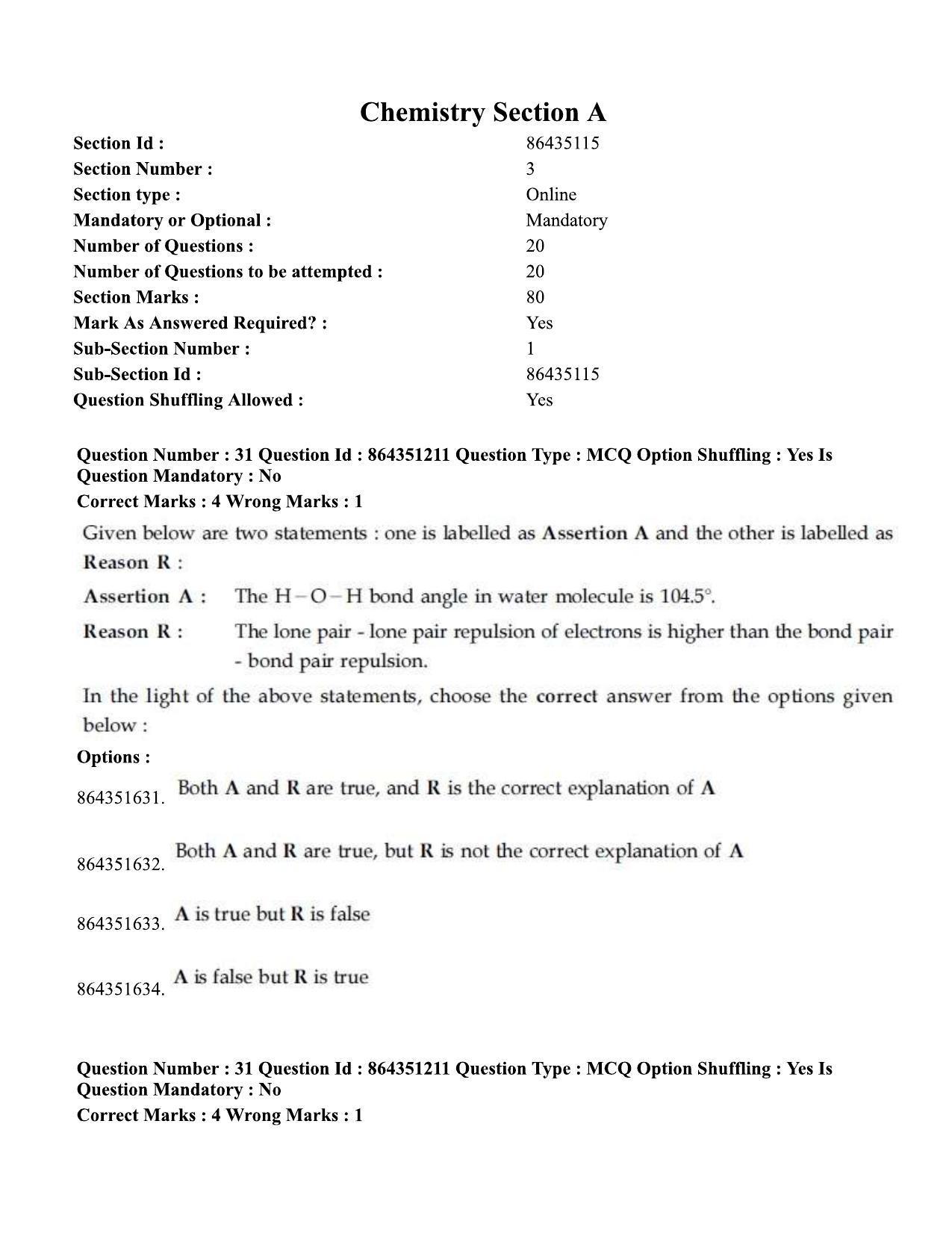 JEE Mains 2021: BTech EK (Shift 1) 16-03-2021 Question Paper - Page 37