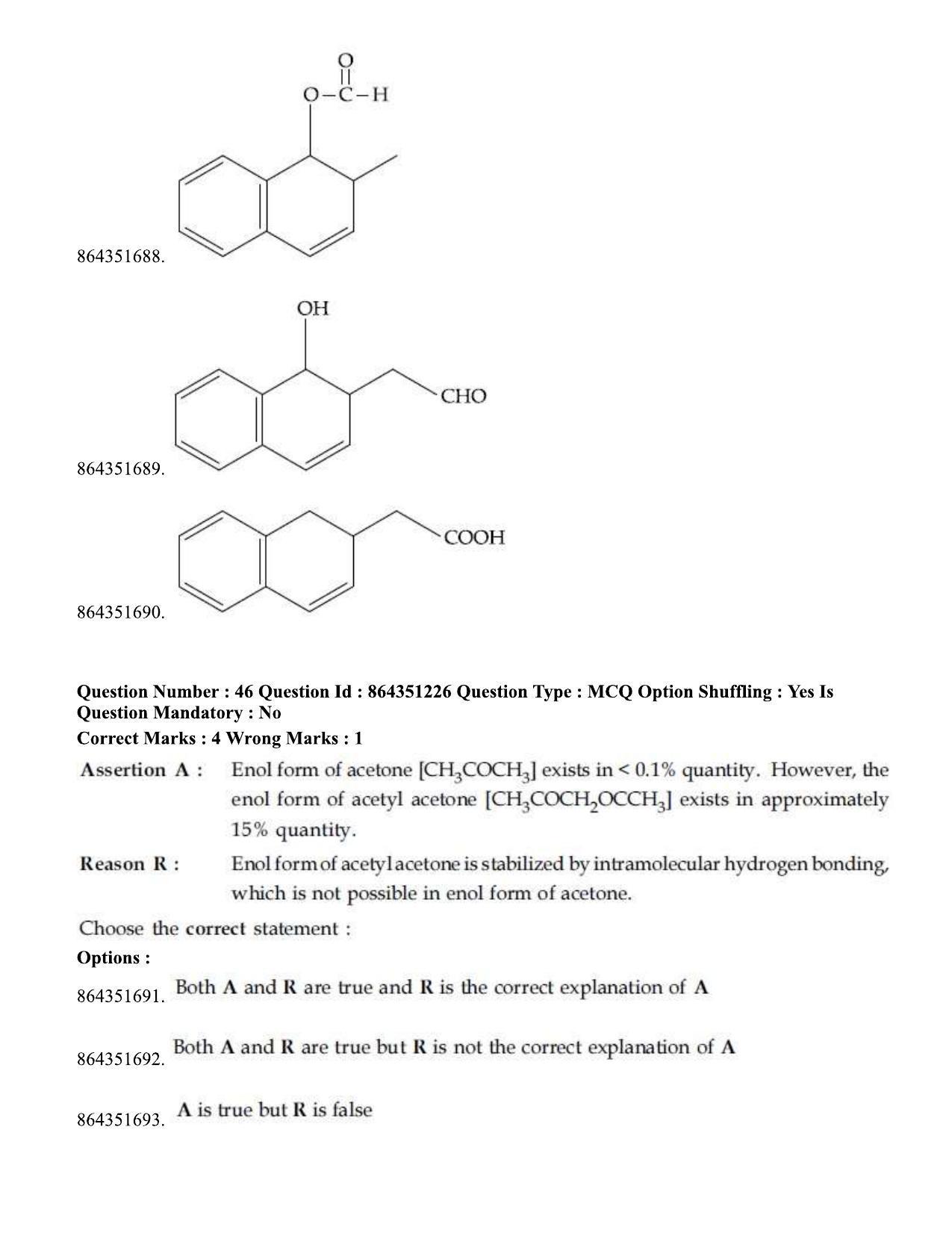 JEE Mains 2021: BTech EK (Shift 1) 16-03-2021 Question Paper - Page 54