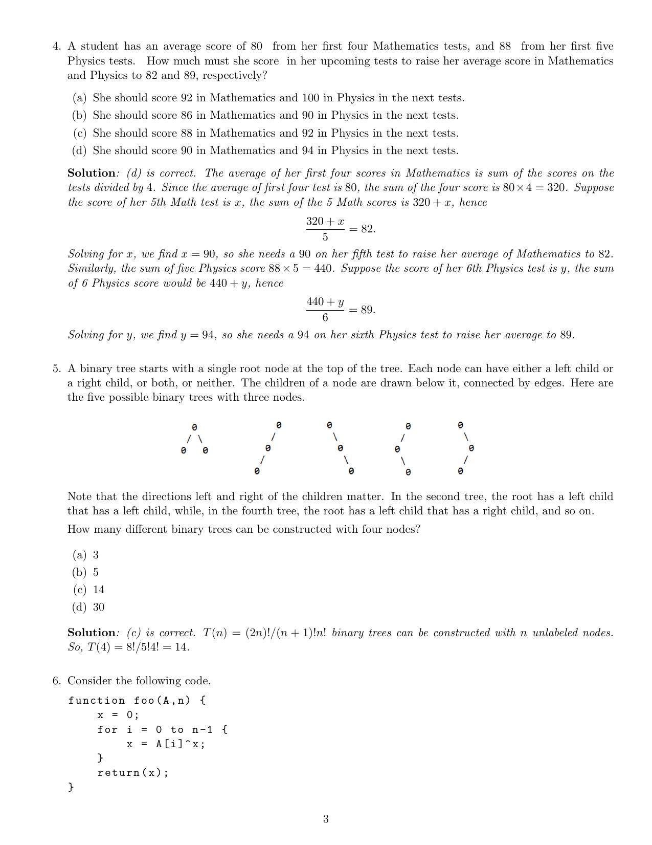 CMI Entrance Exam 2021 Solutions MSc Data Science - Page 3