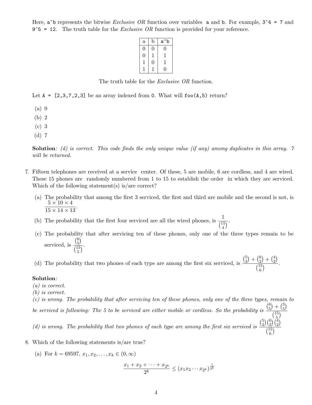 CMI Entrance Exam 2021 Solutions MSc Data Science - Page 4