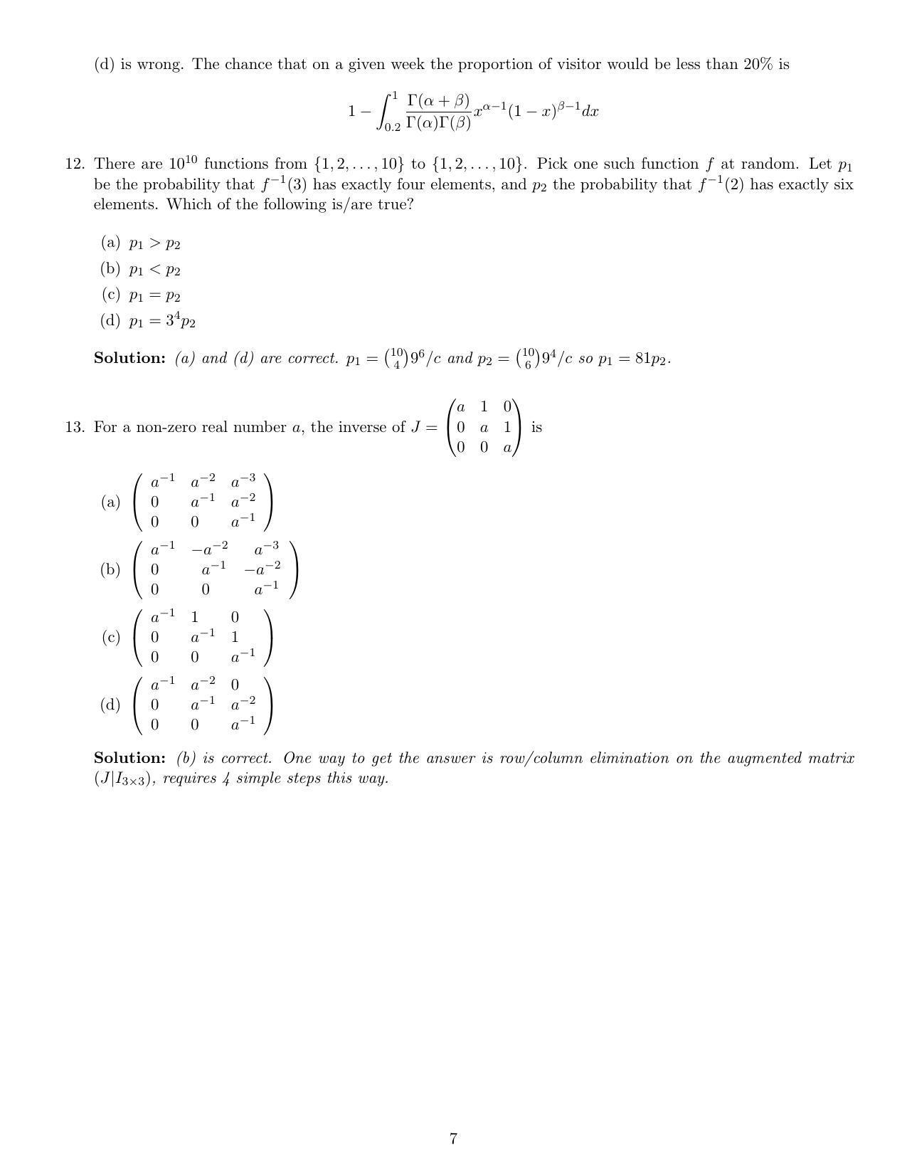 CMI Entrance Exam 2021 Solutions MSc Data Science - Page 7