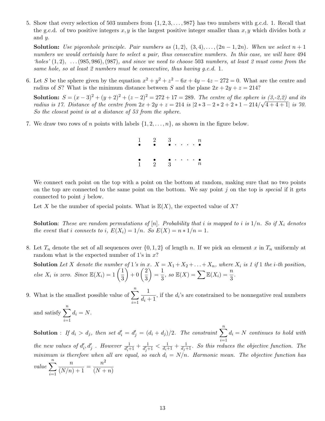 CMI Entrance Exam 2021 Solutions MSc Data Science - Page 13