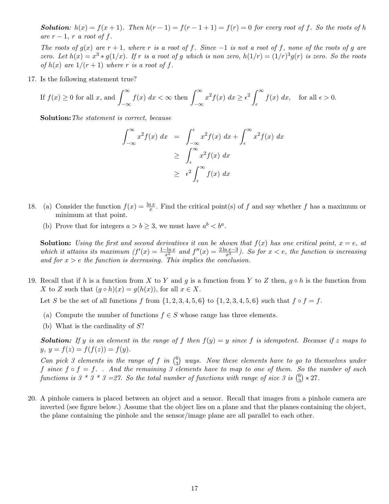 CMI Entrance Exam 2021 Solutions MSc Data Science - Page 17